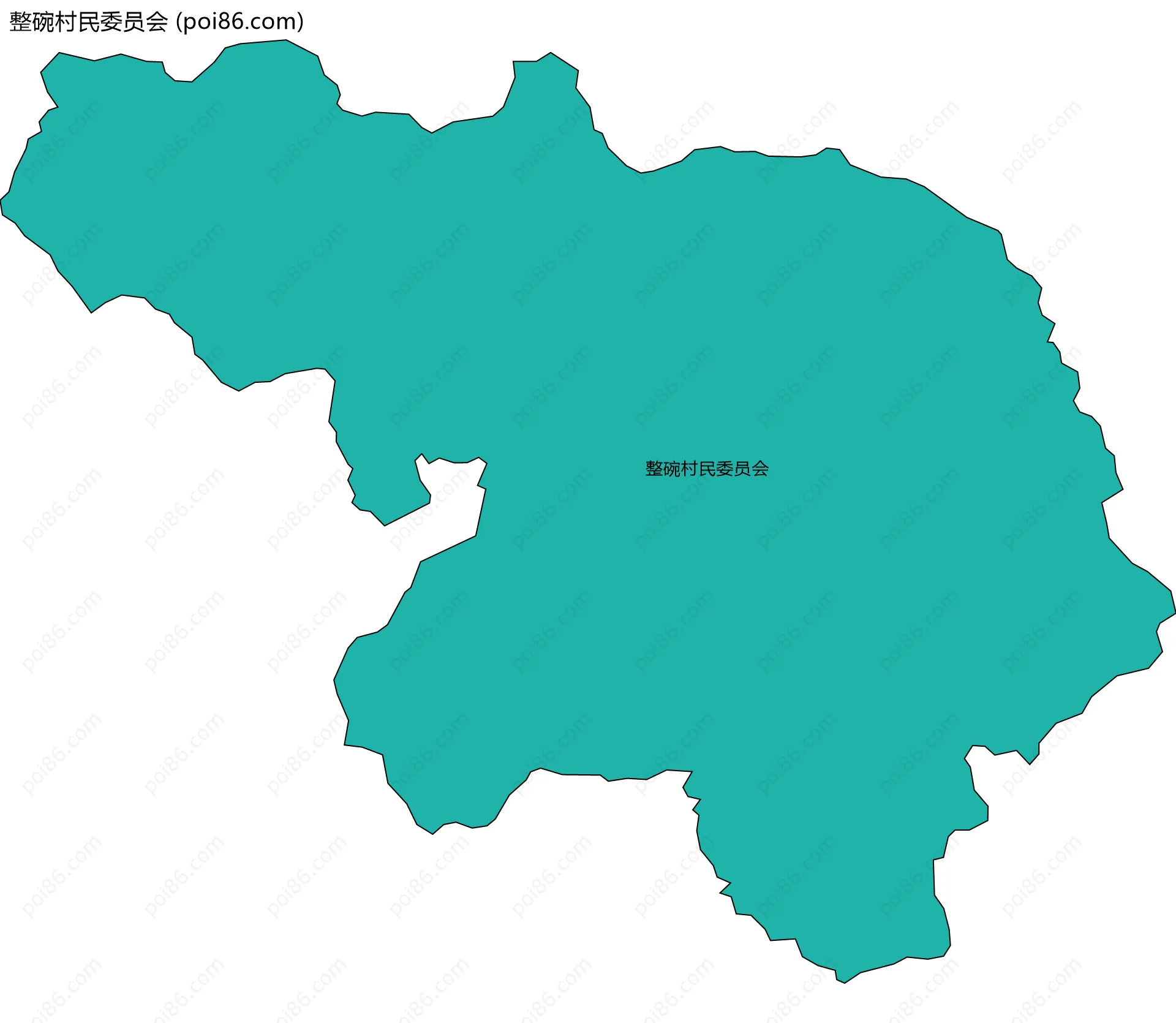 整碗村民委员会边界地图