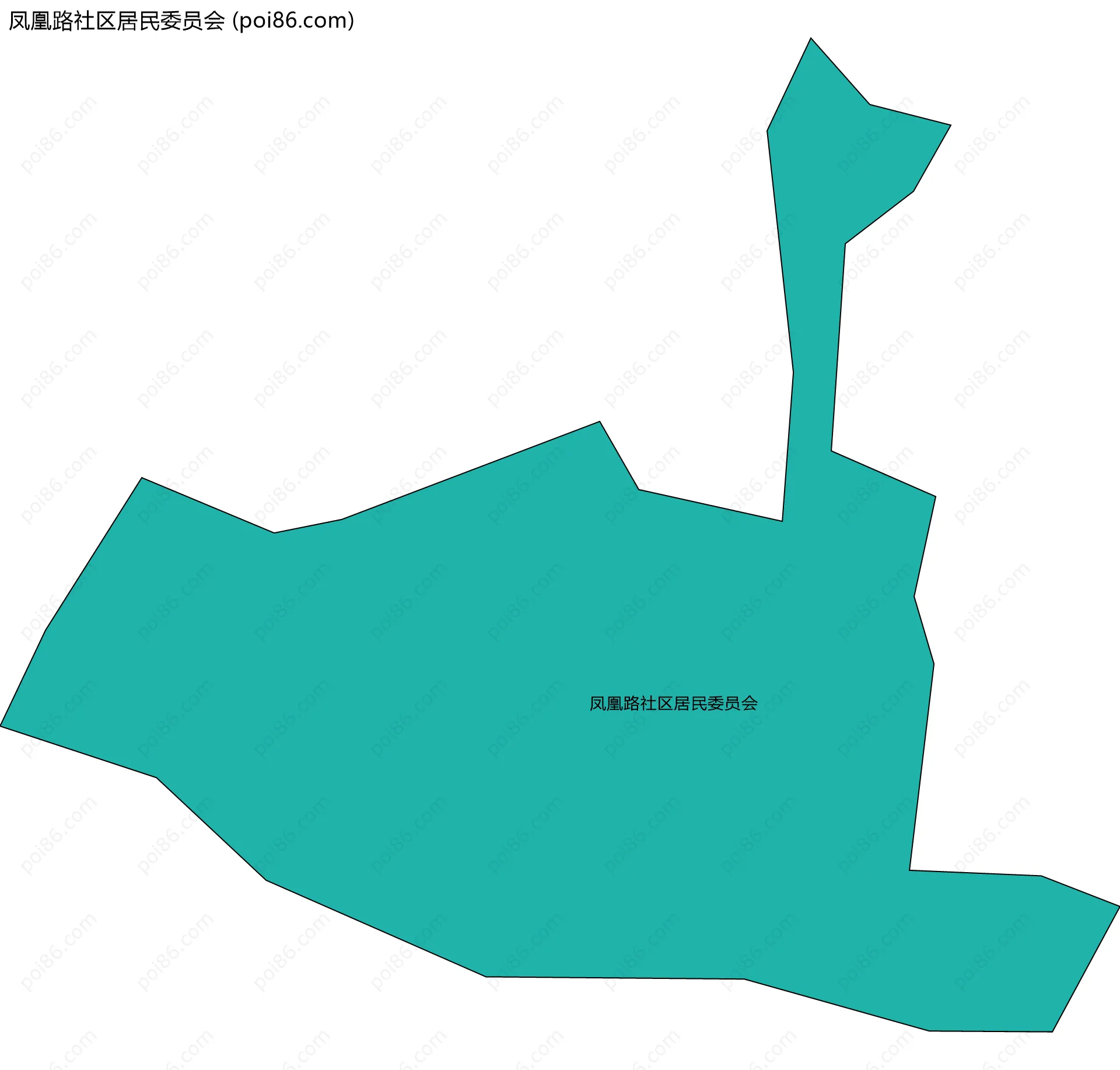 凤凰路社区居民委员会边界地图