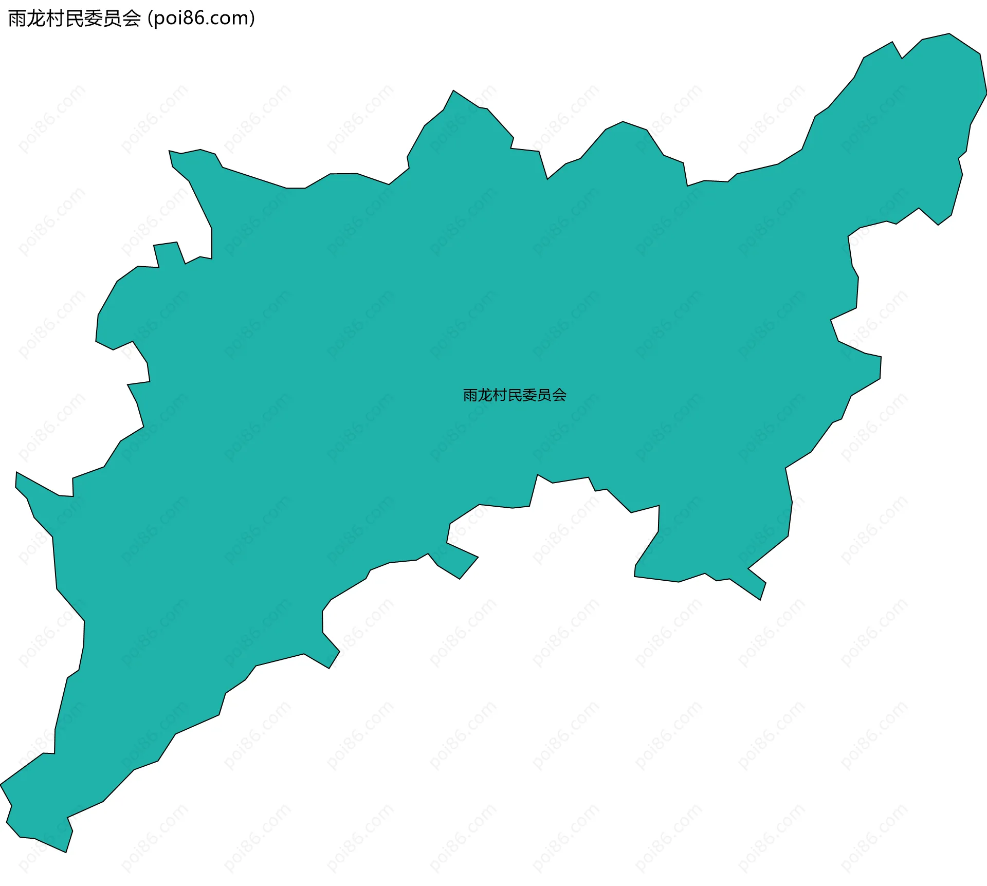 雨龙村民委员会边界地图