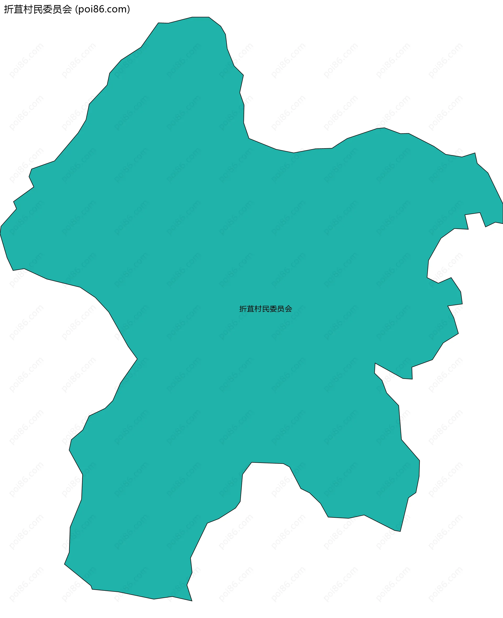 折苴村民委员会边界地图