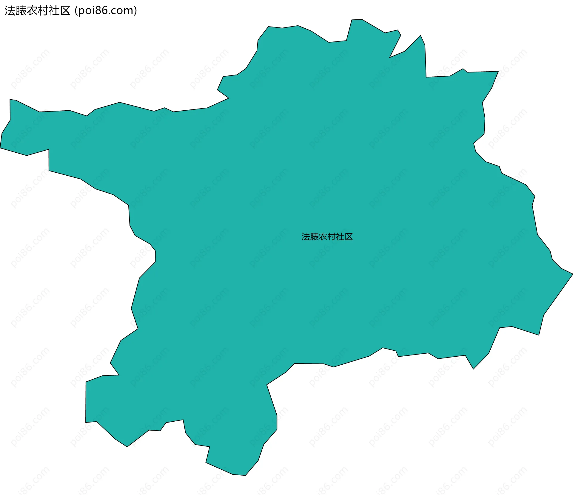 法脿农村社区边界地图