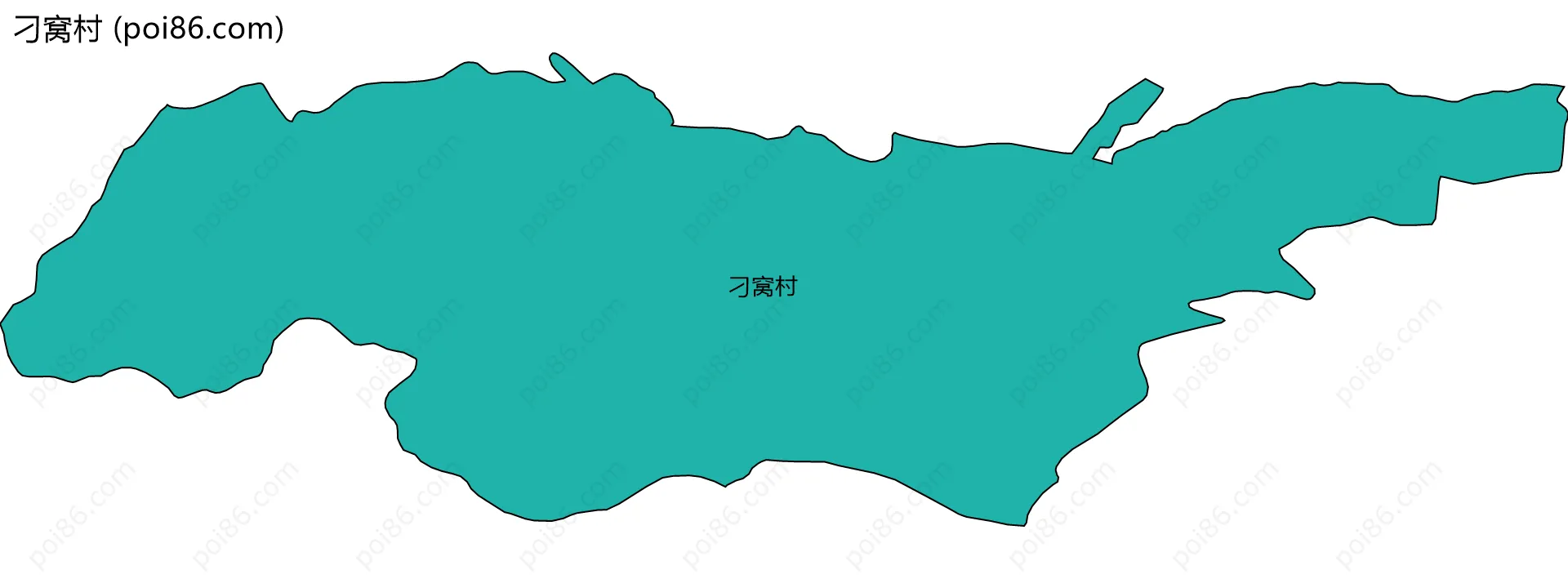 刁窝村边界地图