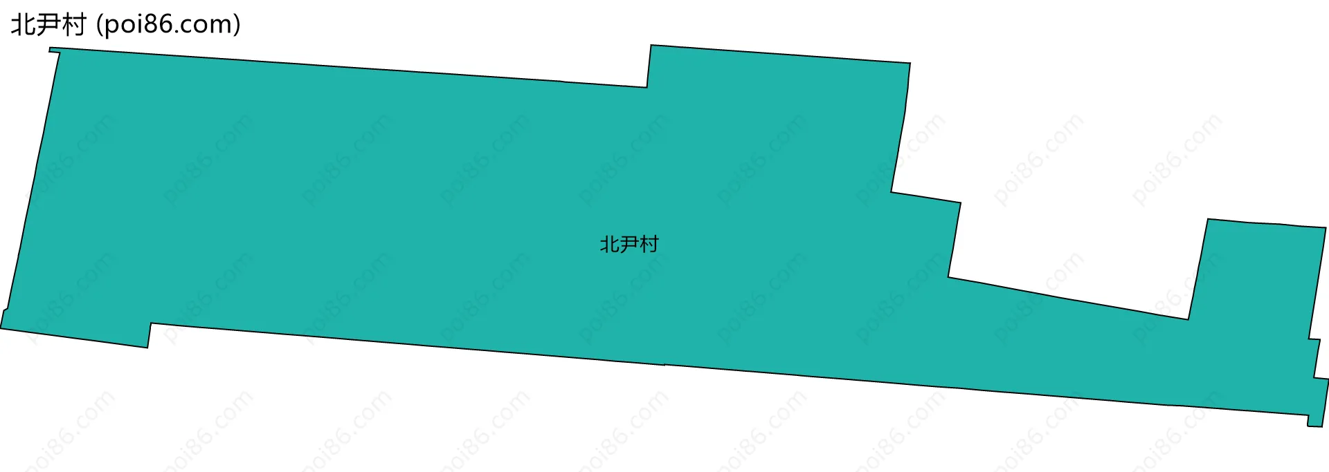北尹村边界地图