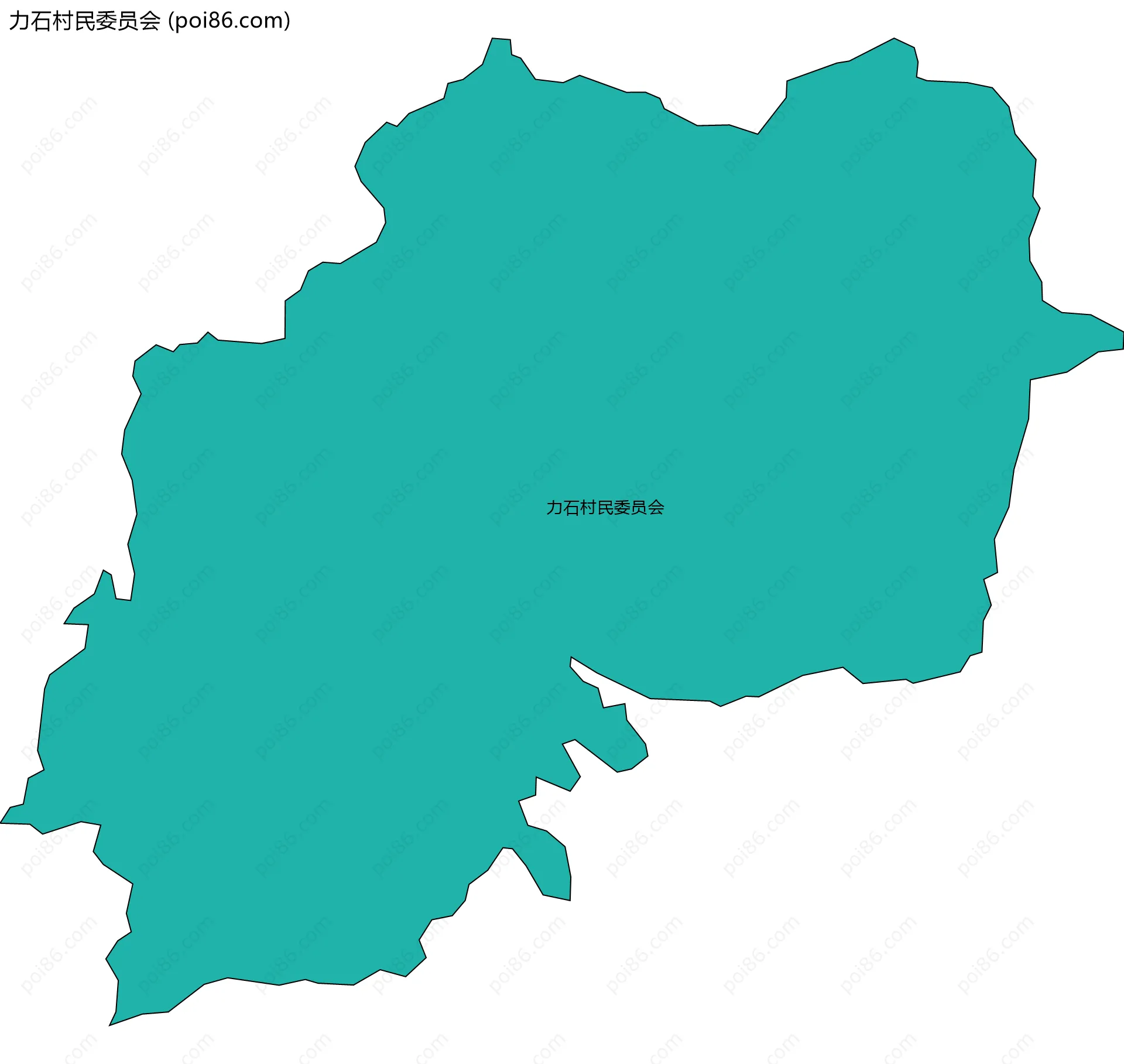 力石村民委员会边界地图