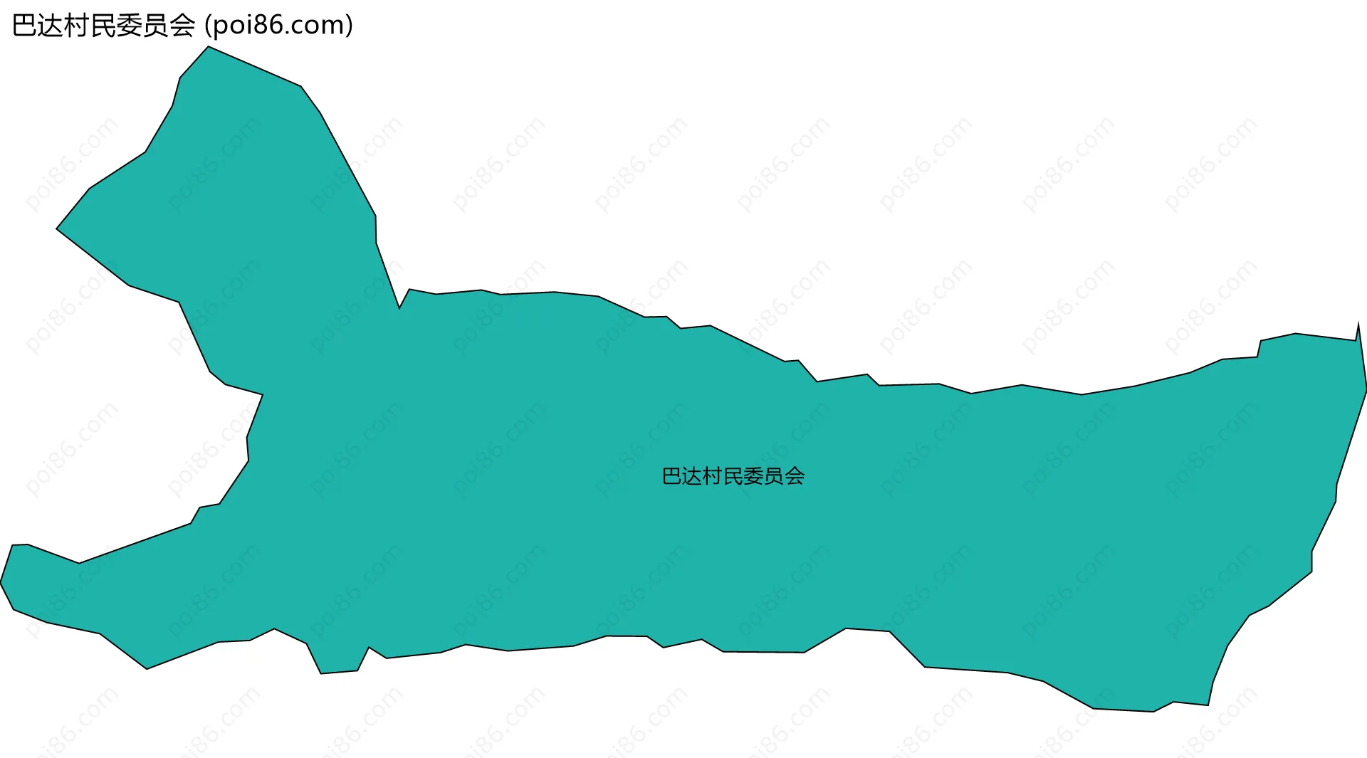 巴达村民委员会边界地图
