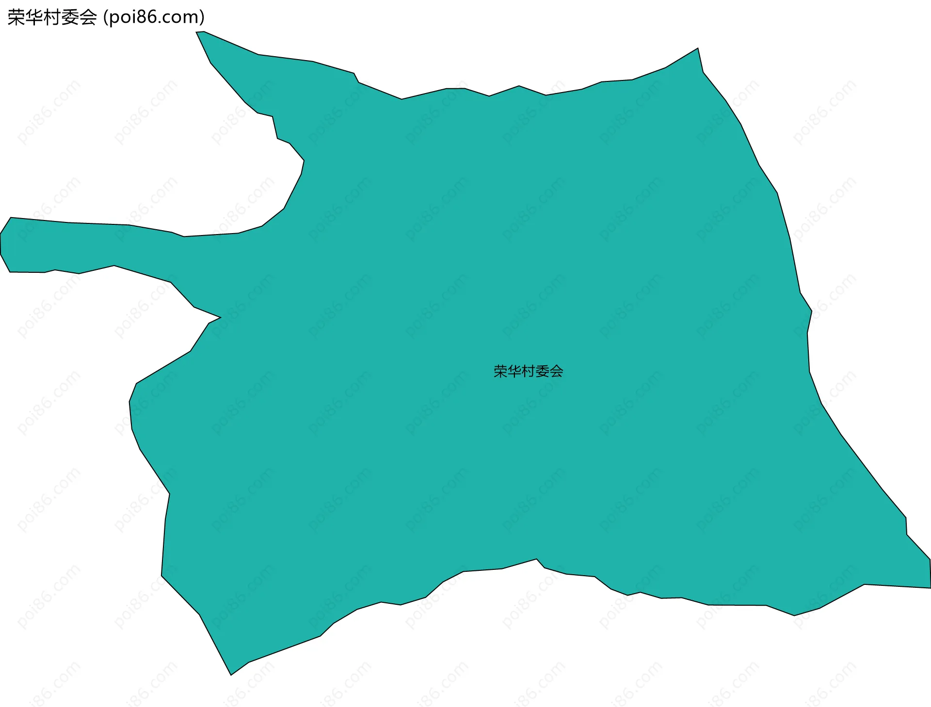 荣华村委会边界地图