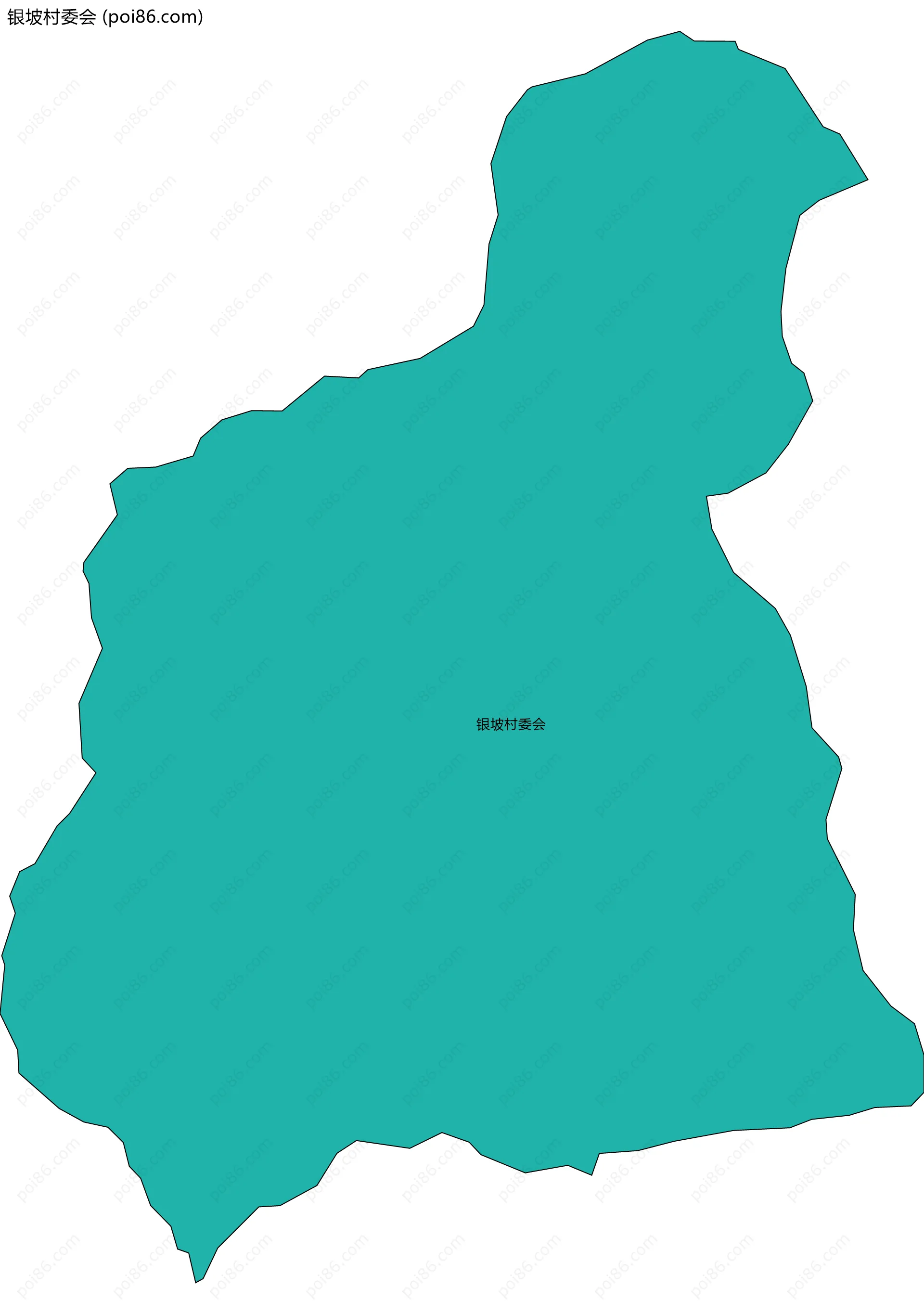 银坡村委会边界地图