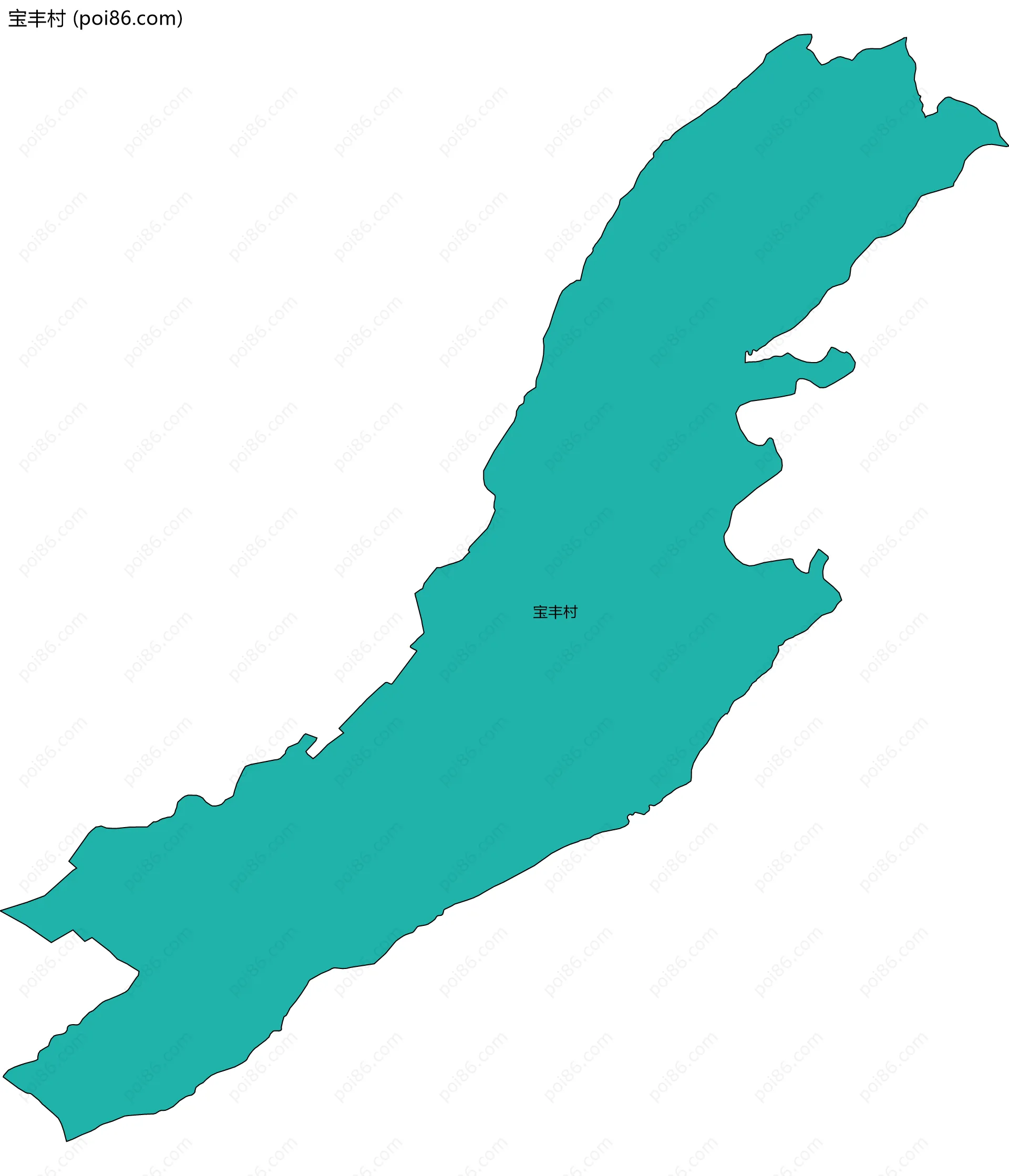 宝丰村边界地图