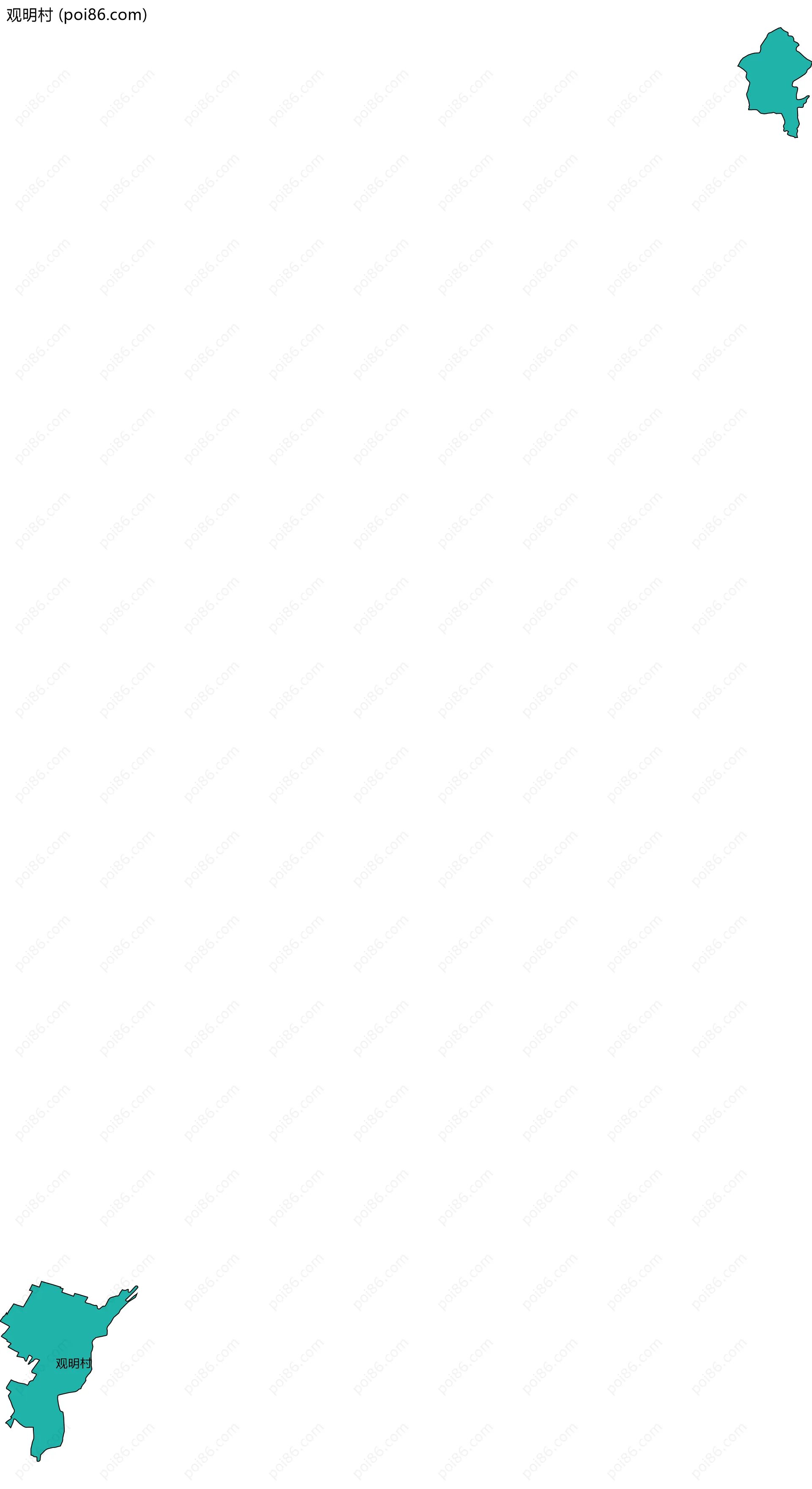 观明村边界地图