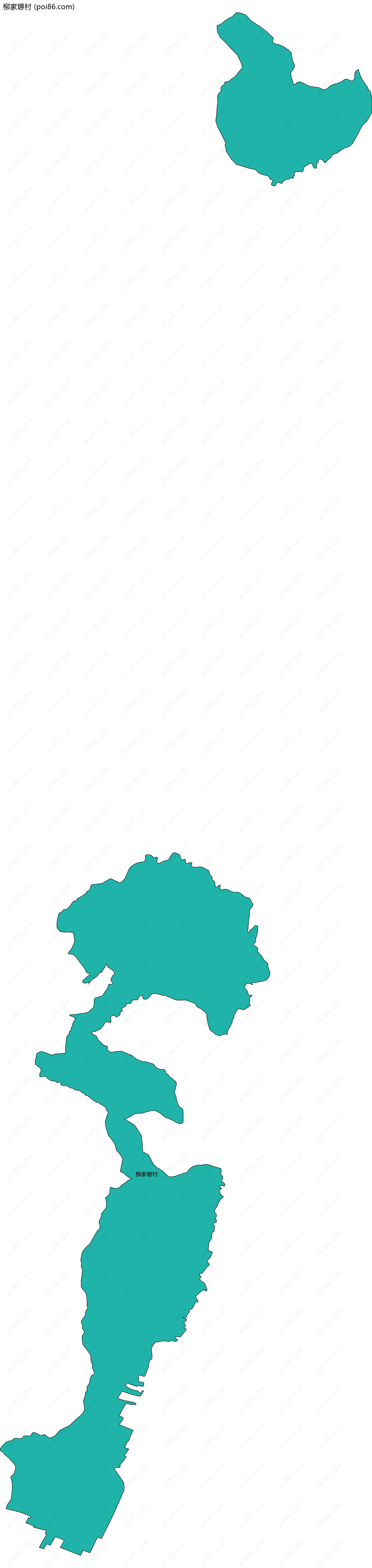 柳家塬村边界地图