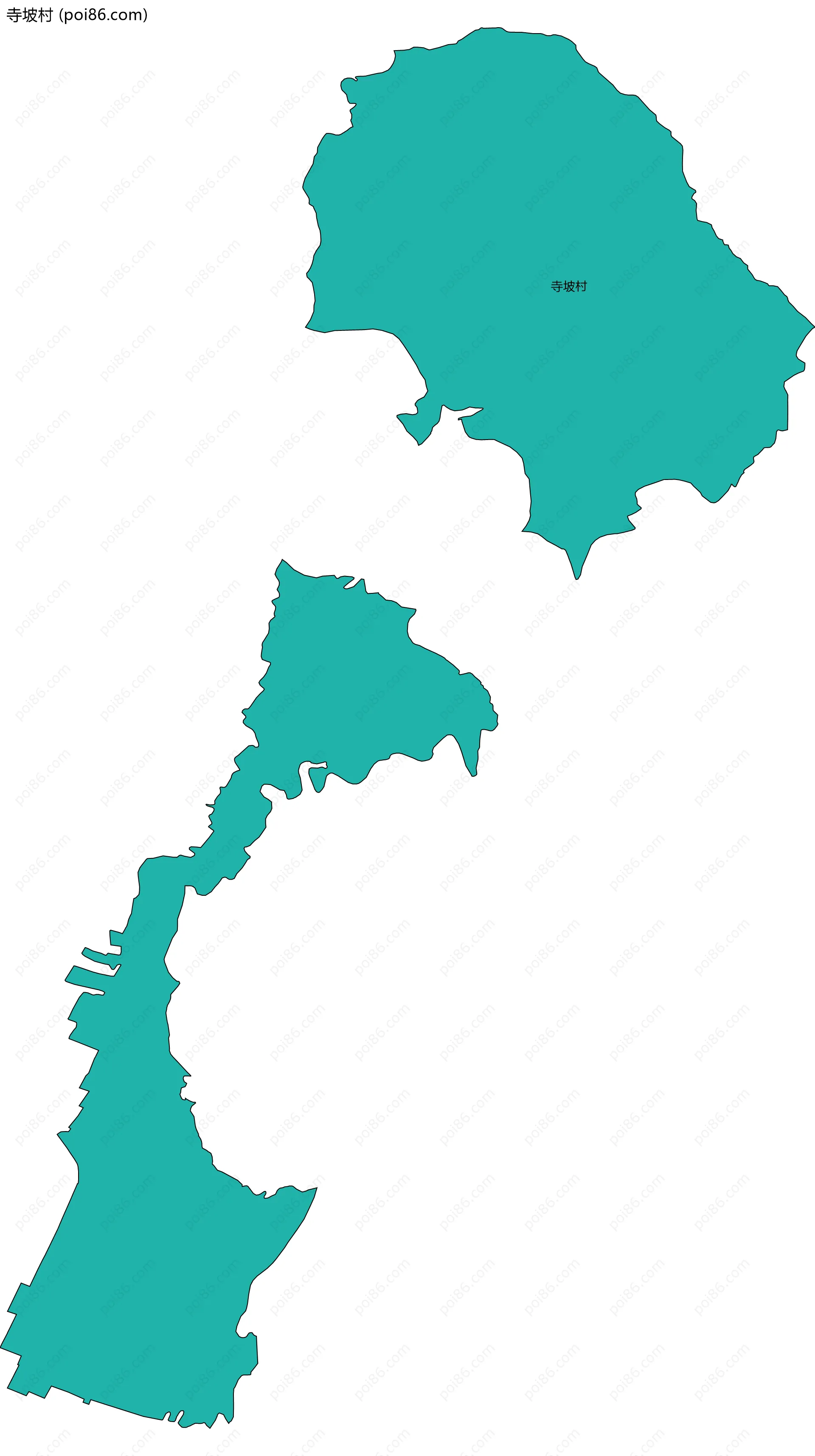 寺坡村边界地图