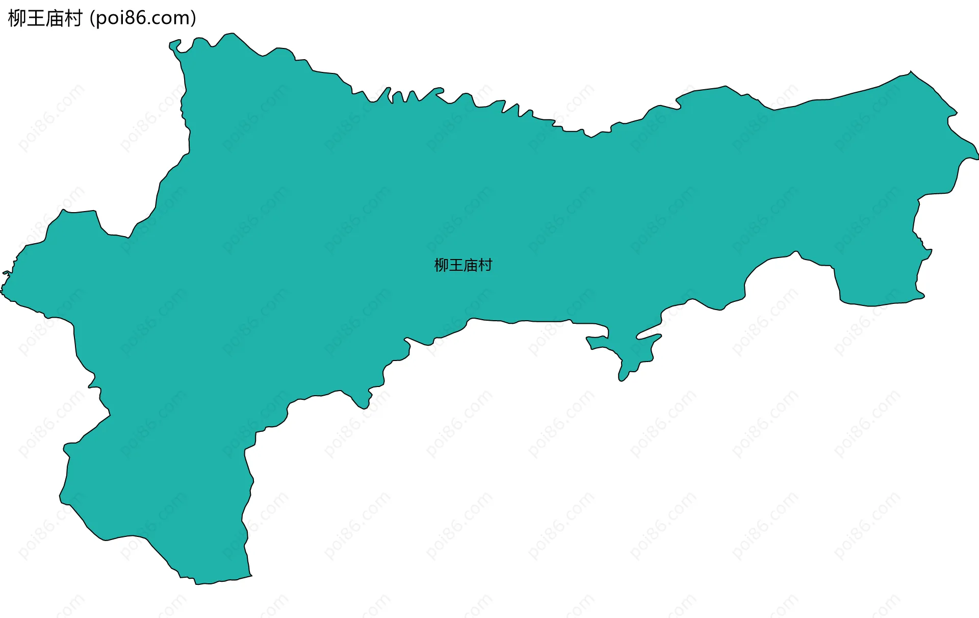 柳王庙村边界地图