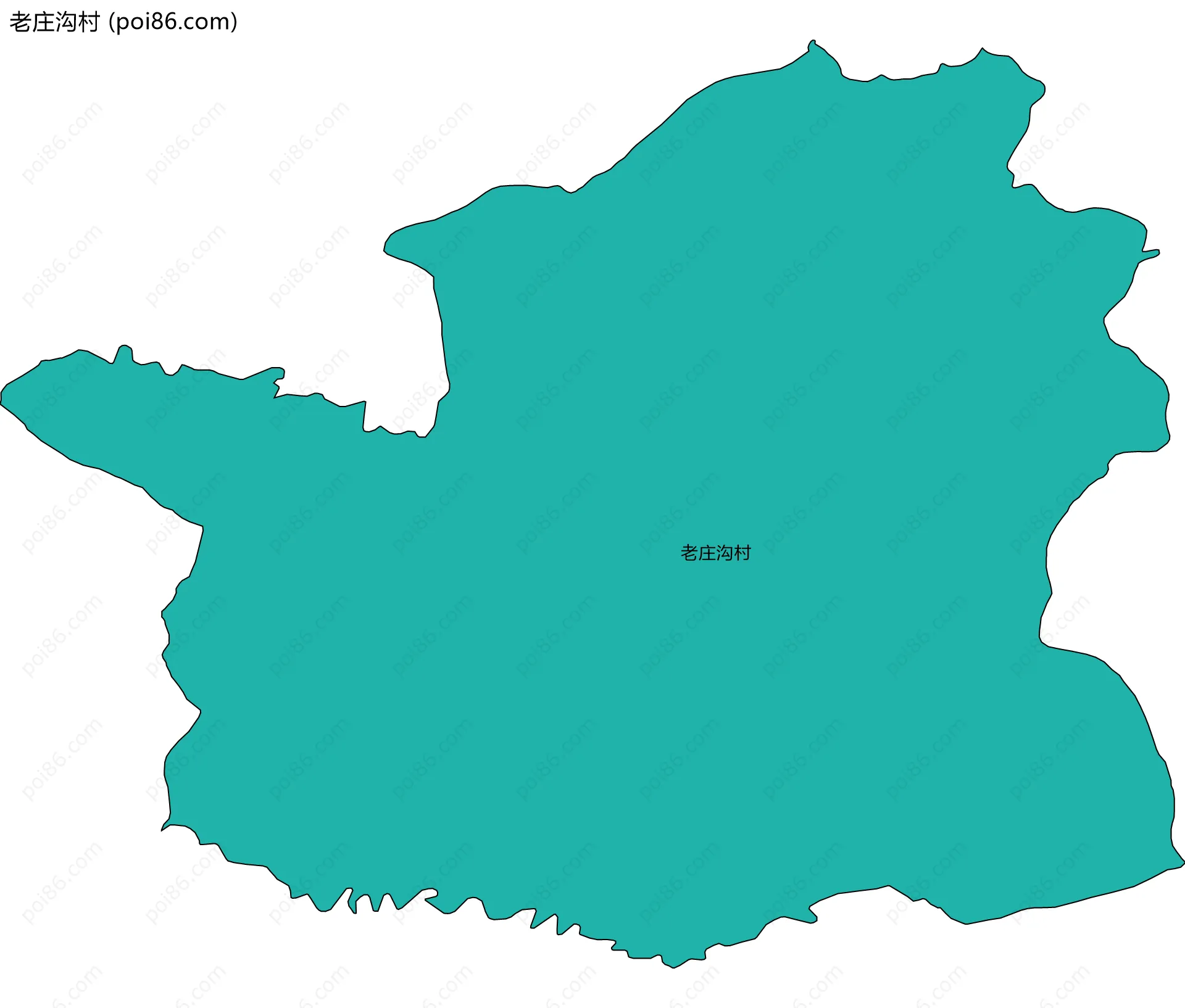 老庄沟村边界地图