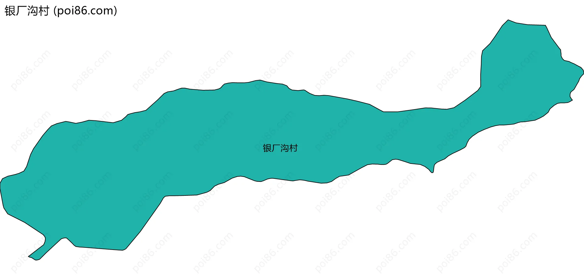 银厂沟村边界地图