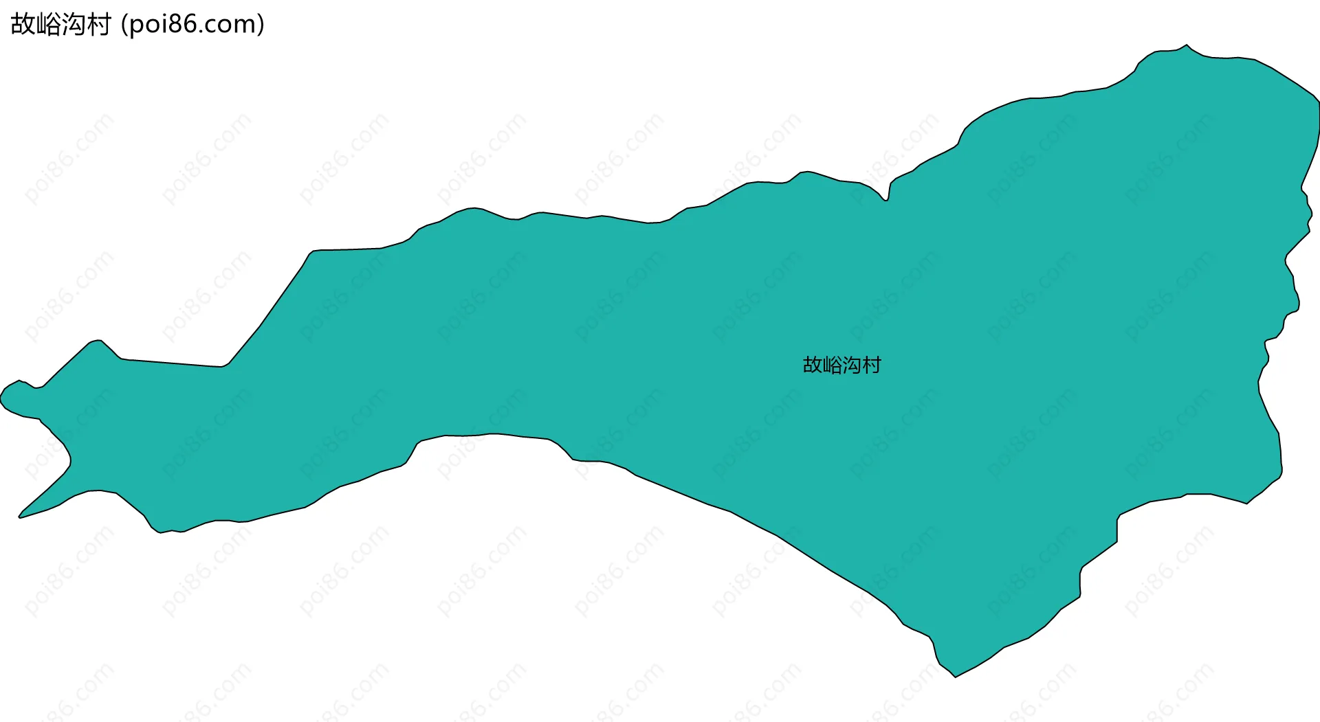 故峪沟村边界地图
