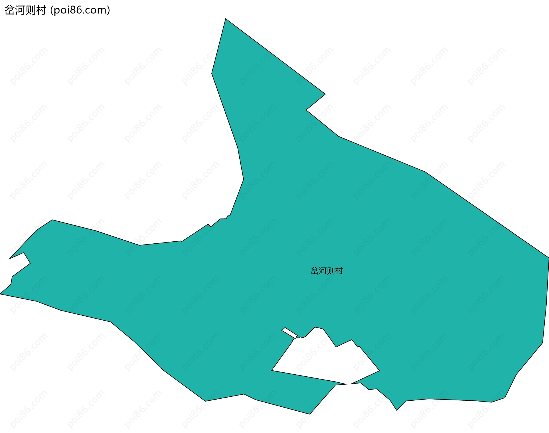 岔河则村边界地图