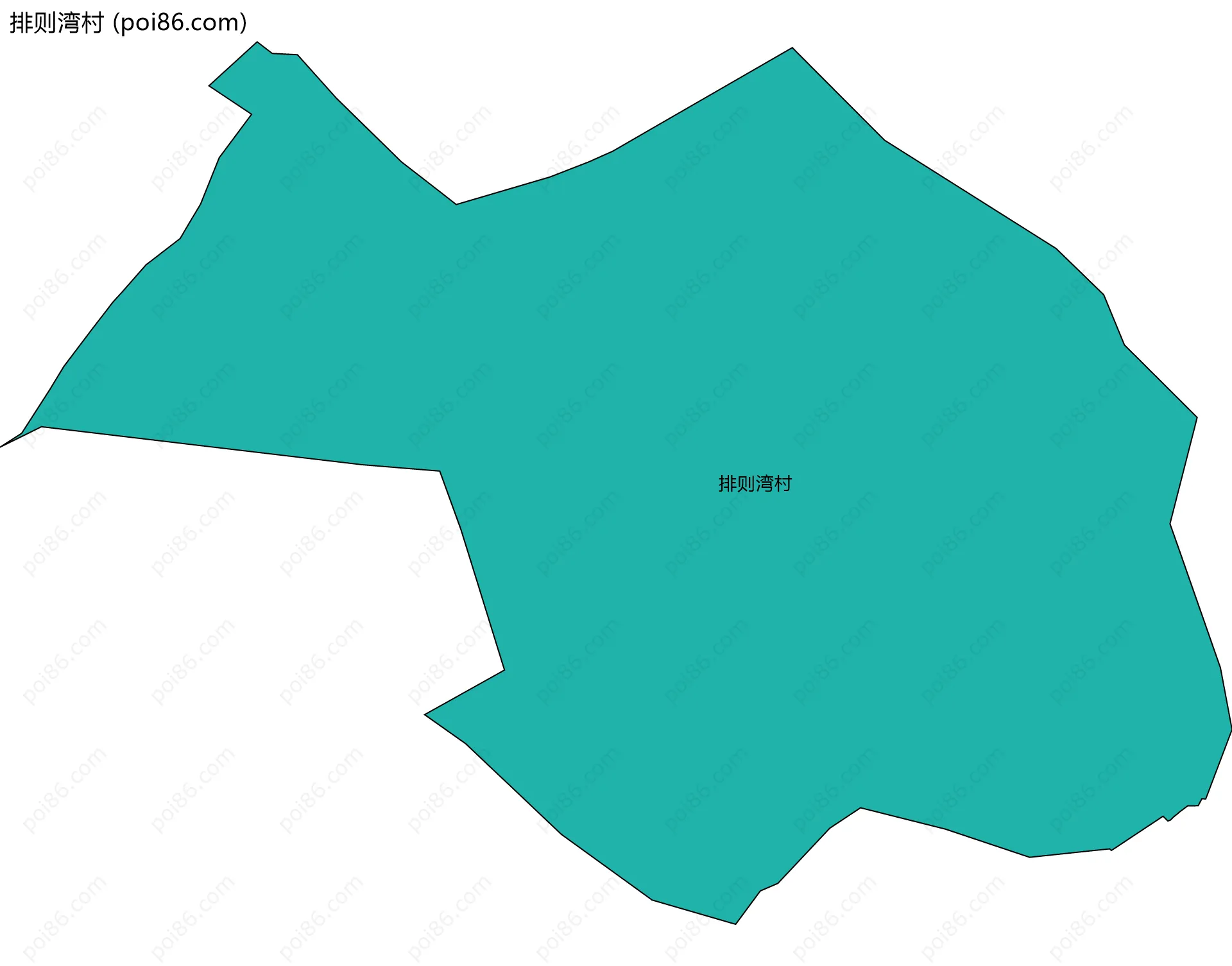 排则湾村边界地图