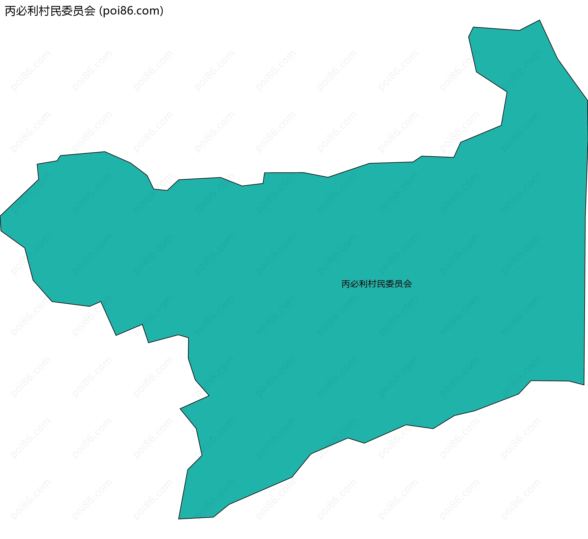 丙必利村民委员会边界地图