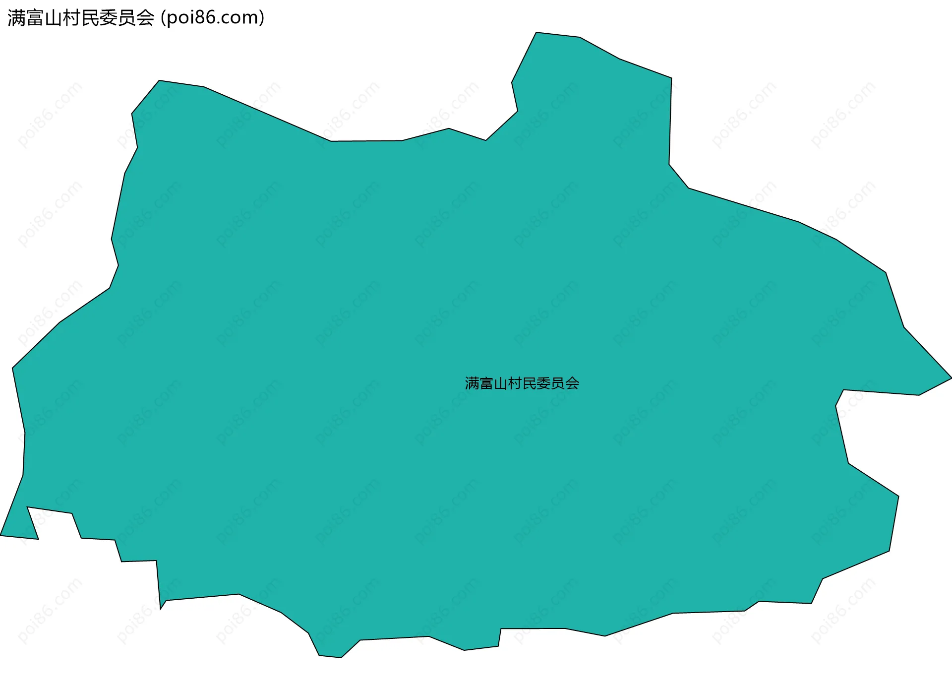 满富山村民委员会边界地图