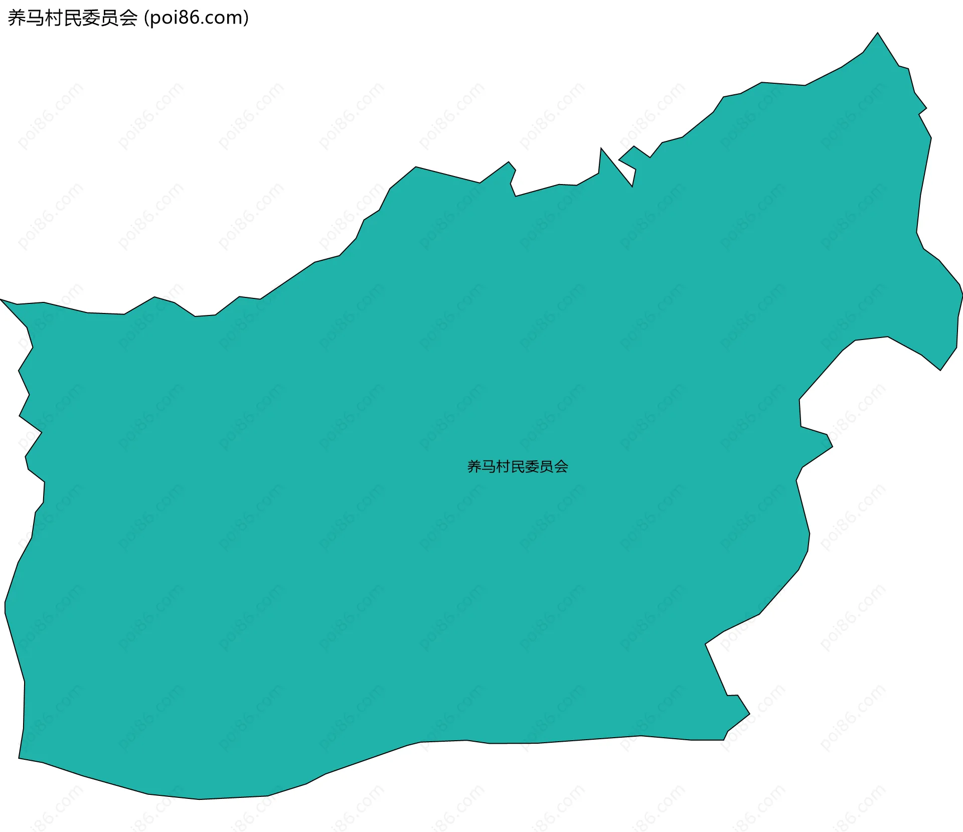 养马村民委员会边界地图