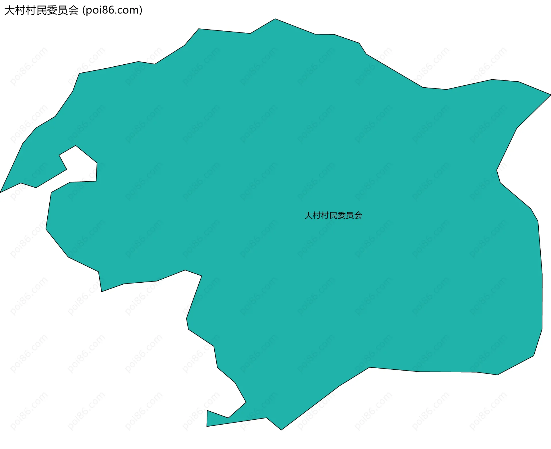 大村村民委员会边界地图