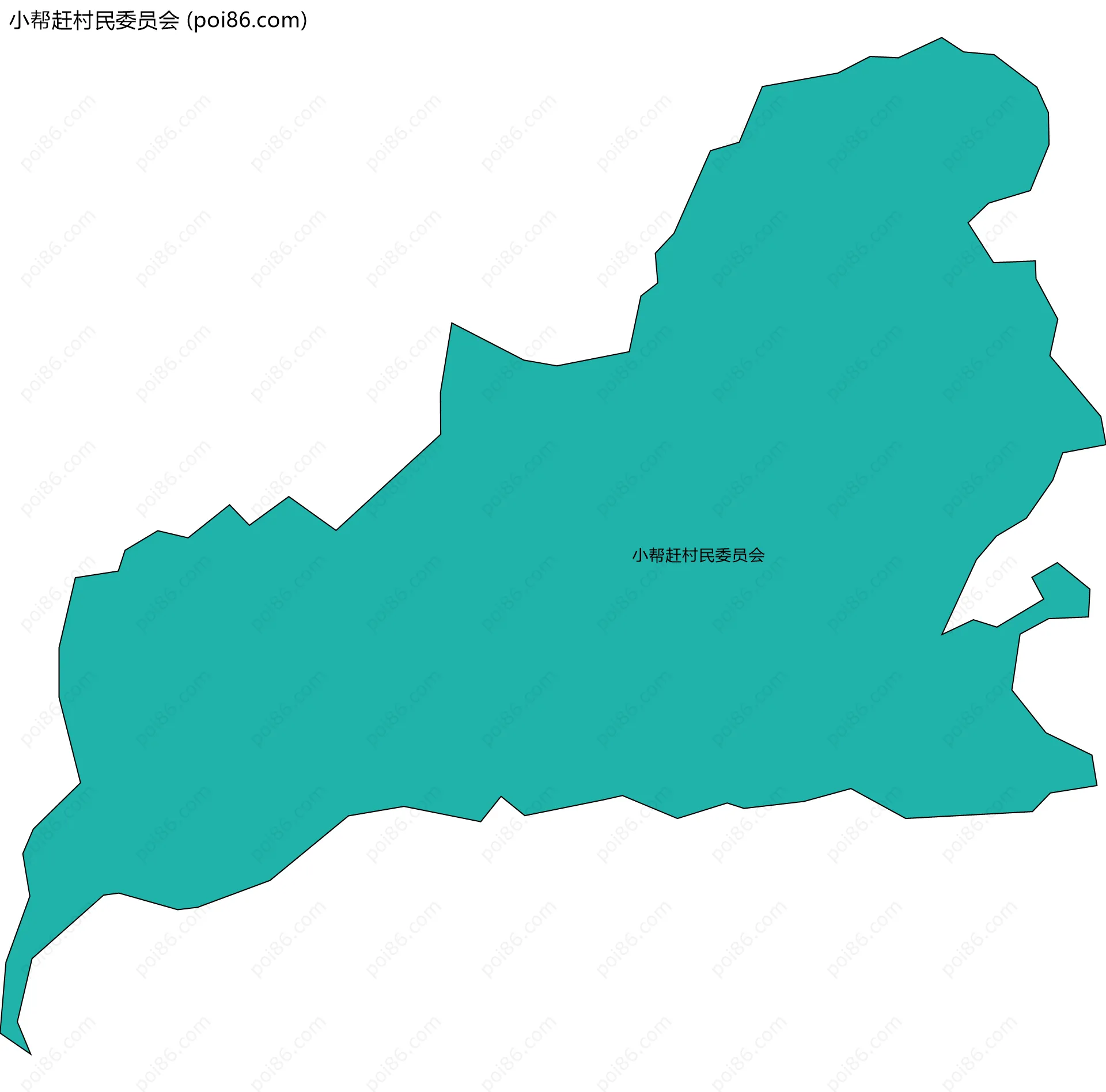 小帮赶村民委员会边界地图