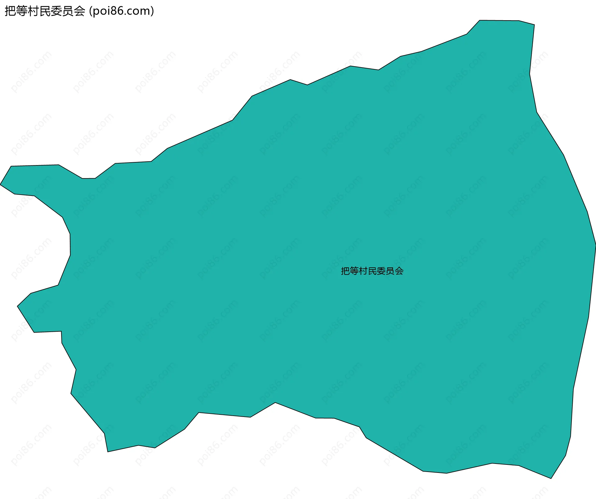 把等村民委员会边界地图