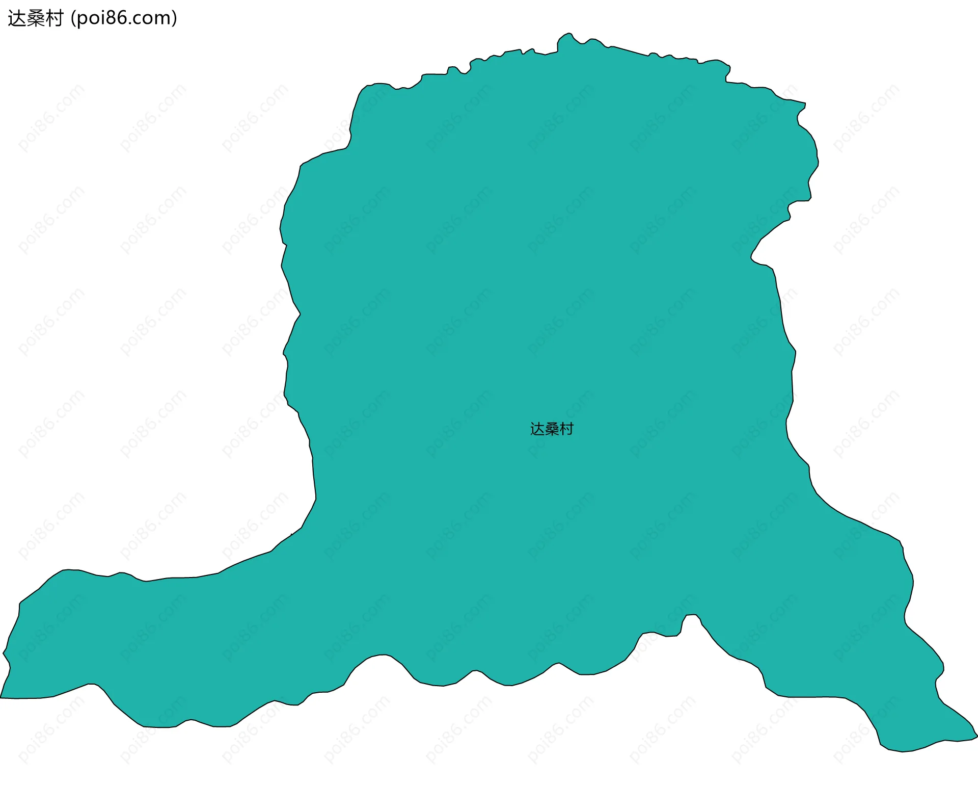 达桑村边界地图