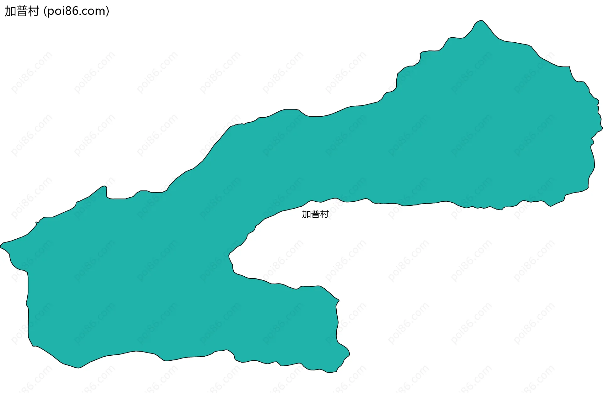 加普村边界地图