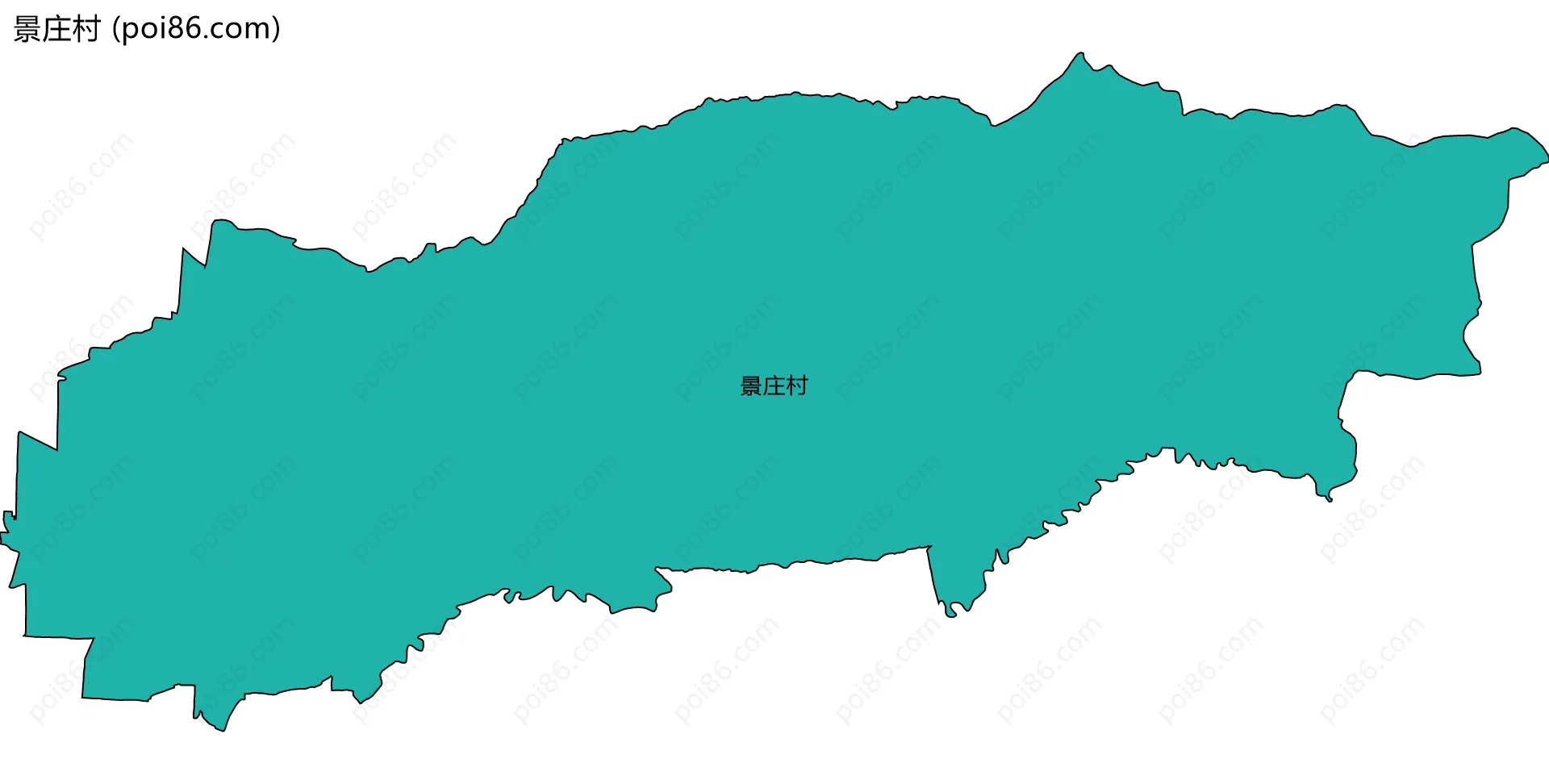 景庄村边界地图