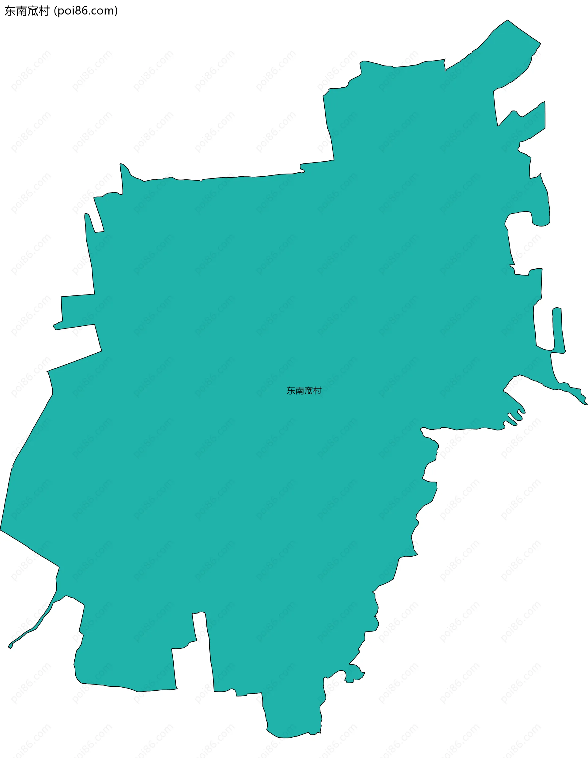 东南窊村边界地图