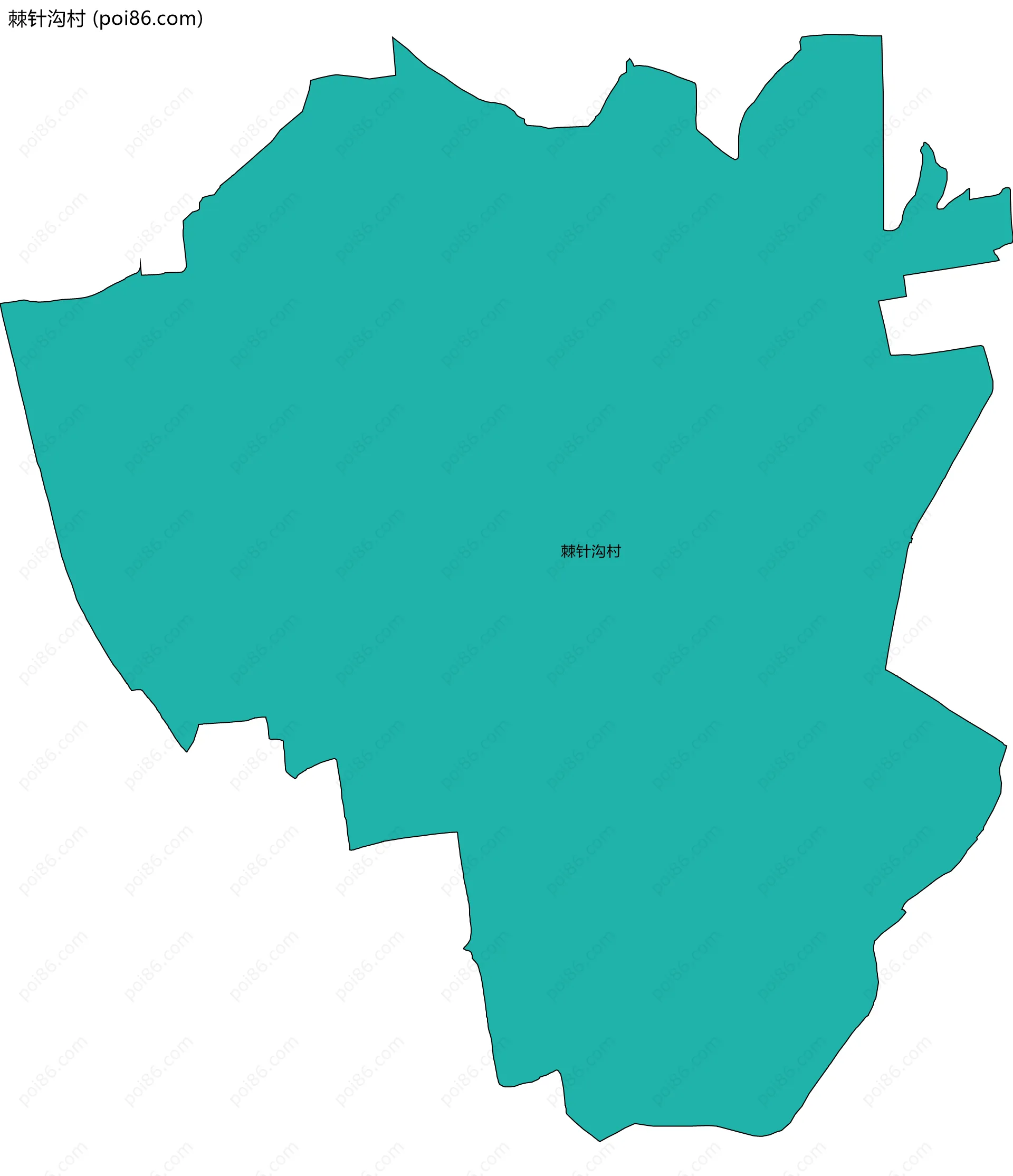 棘针沟村边界地图