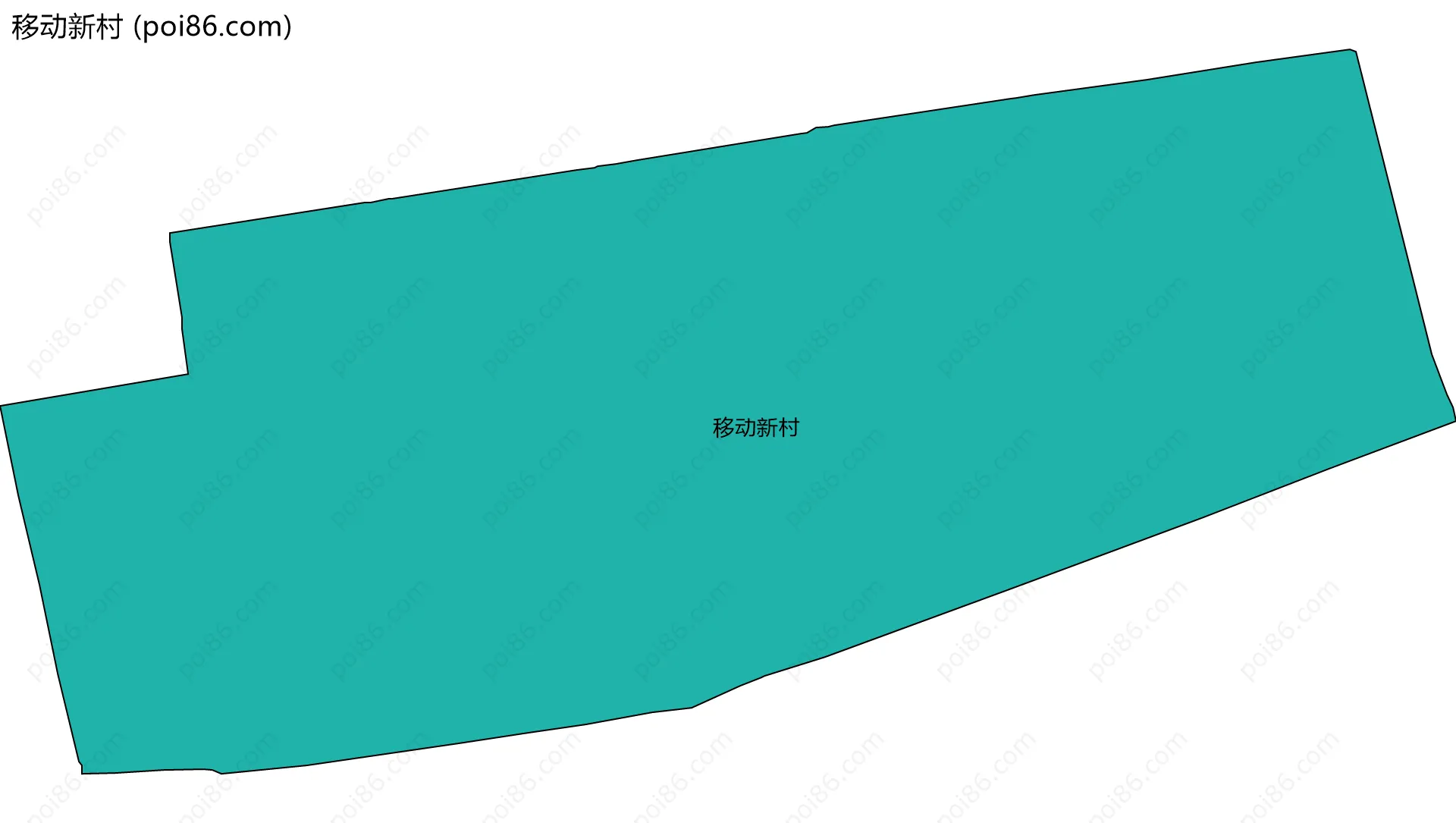 移动新村边界地图