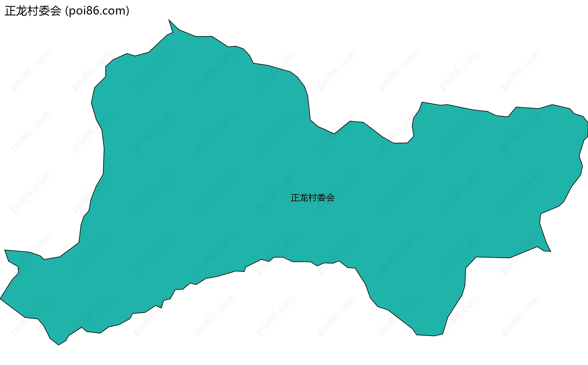 正龙村委会边界地图