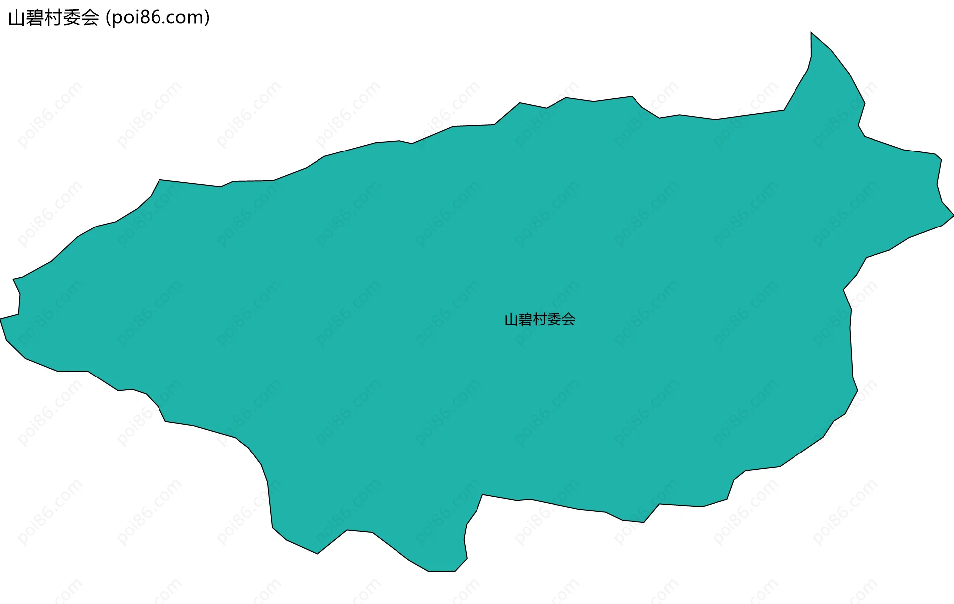 山碧村委会边界地图
