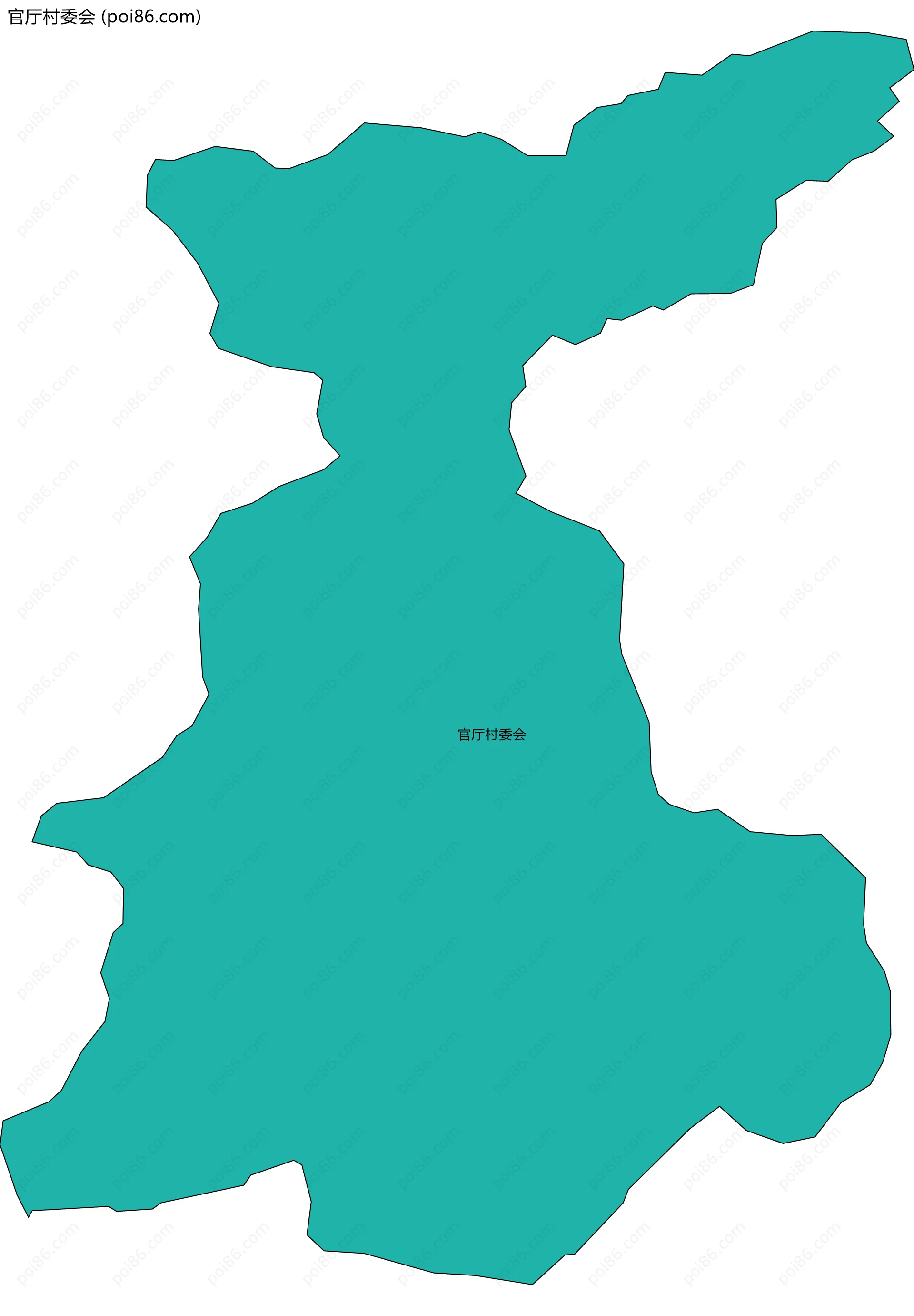 官厅村委会边界地图