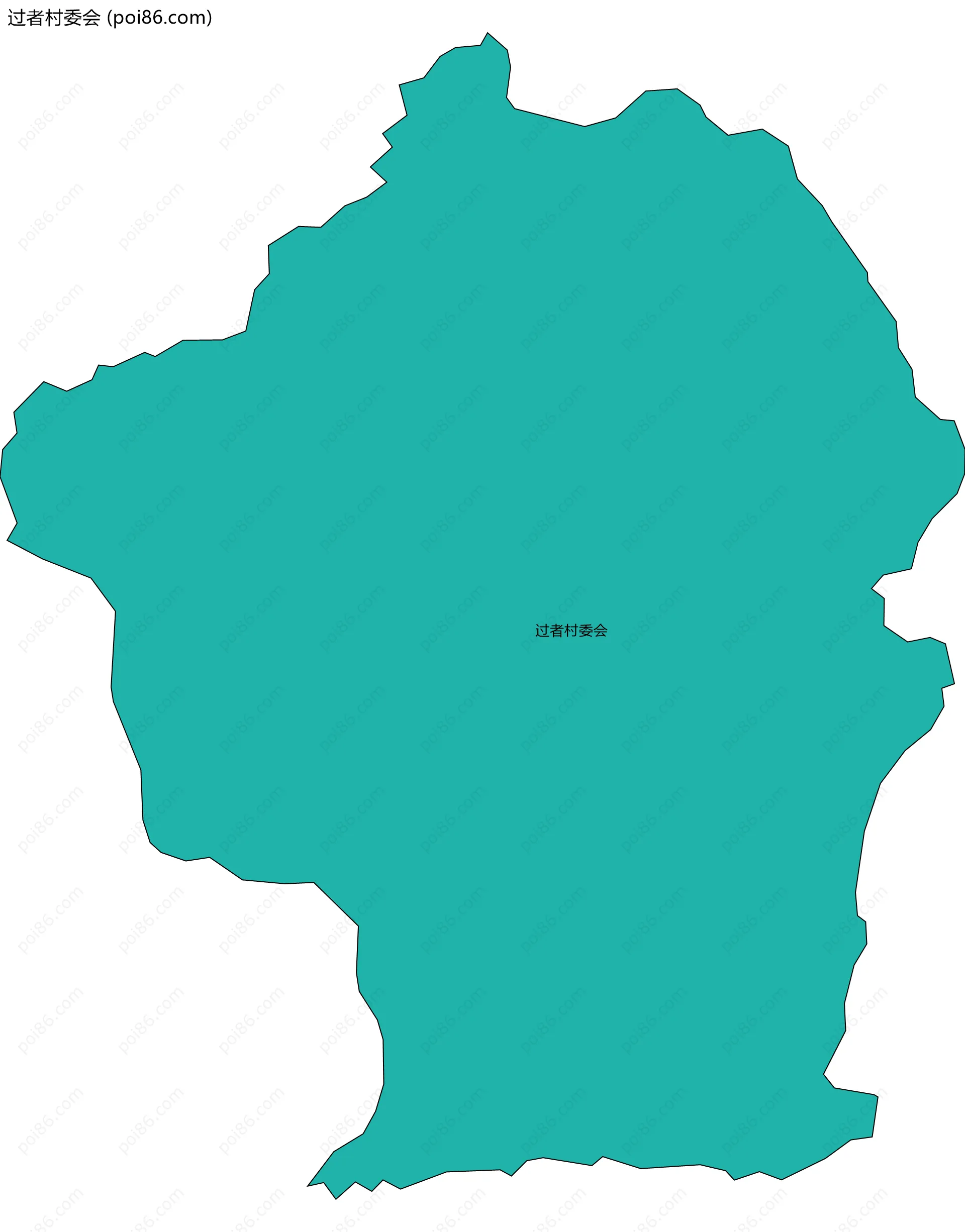 过者村委会边界地图