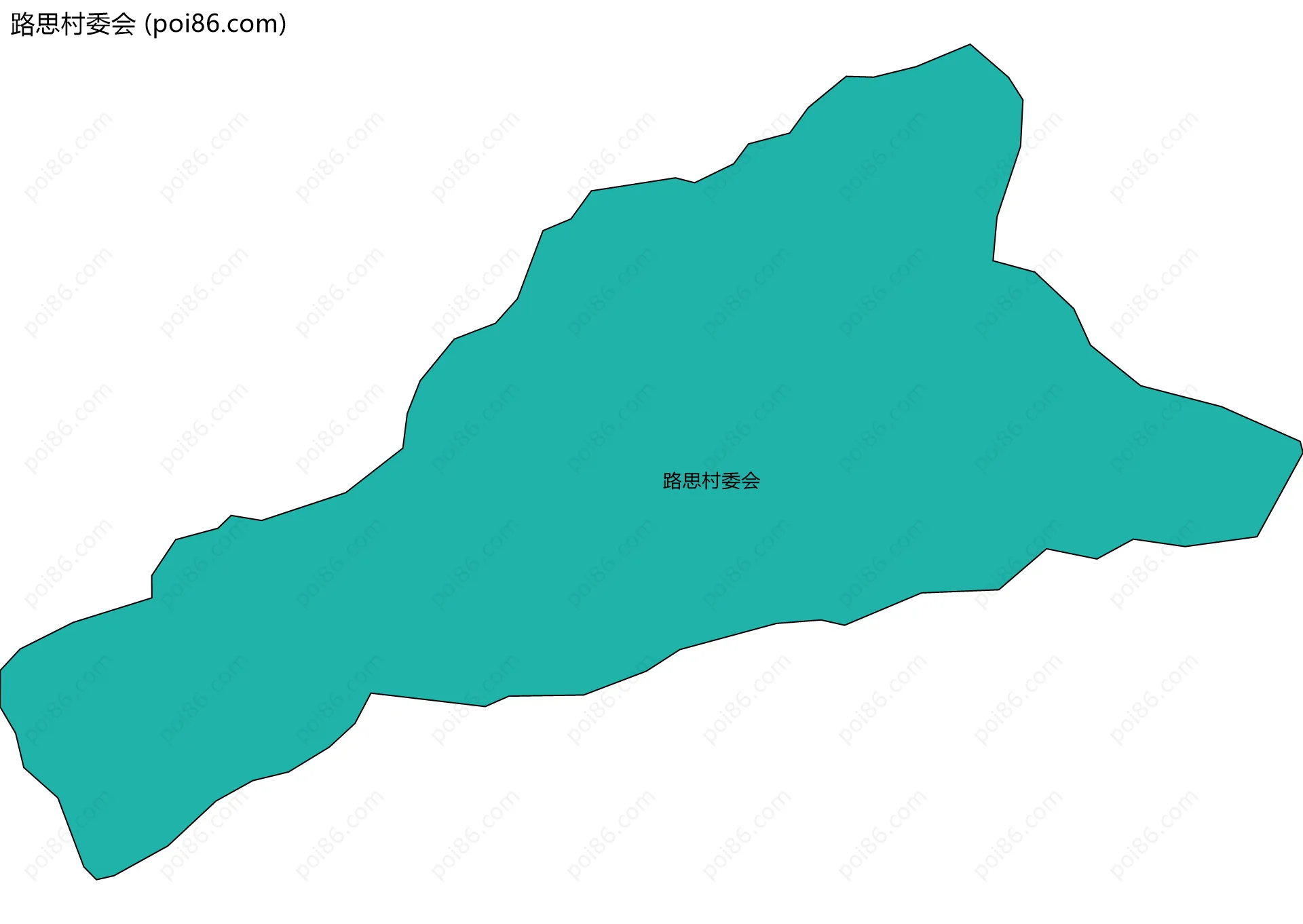 路思村委会边界地图