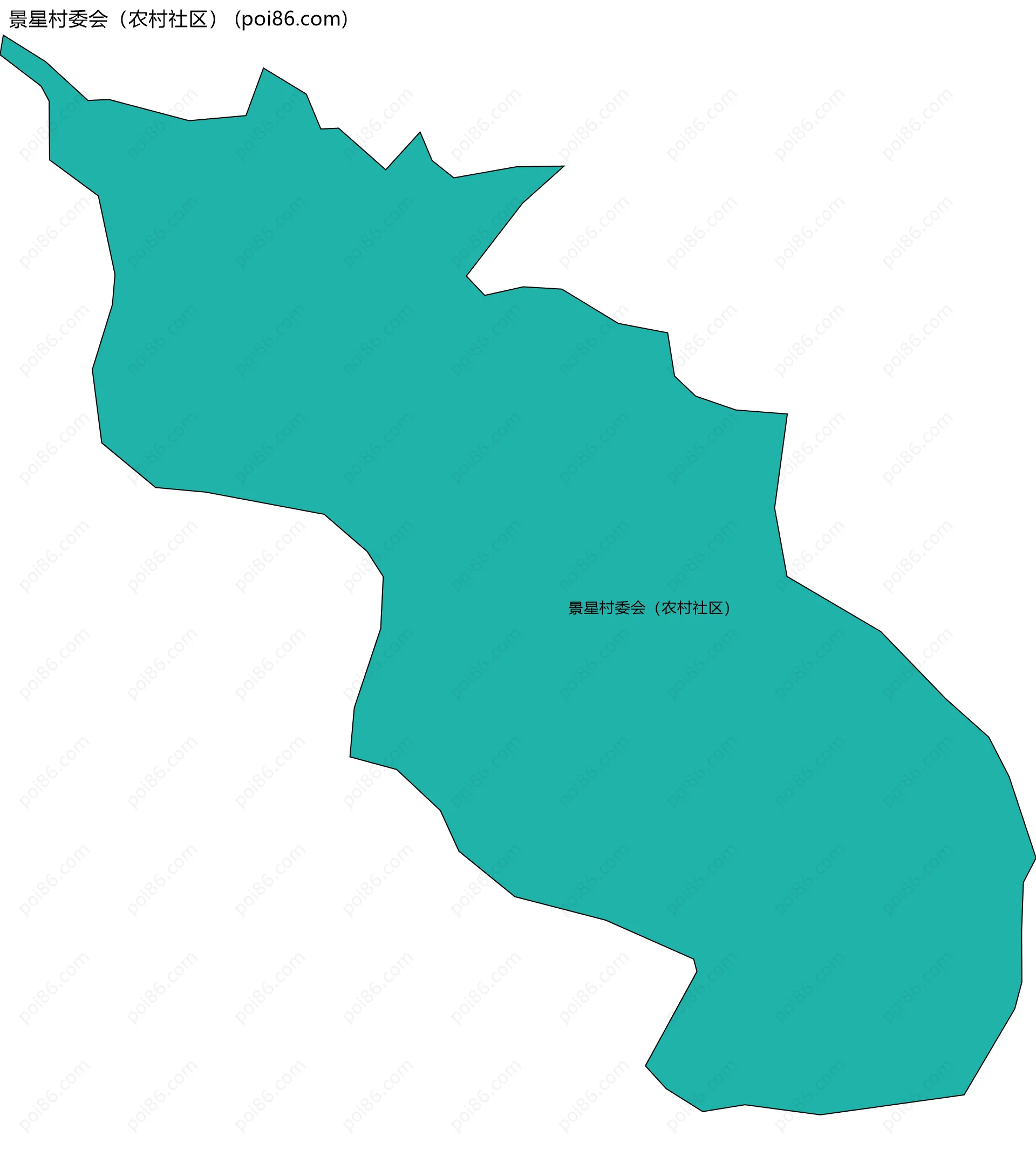 景星村委会（农村社区）边界地图