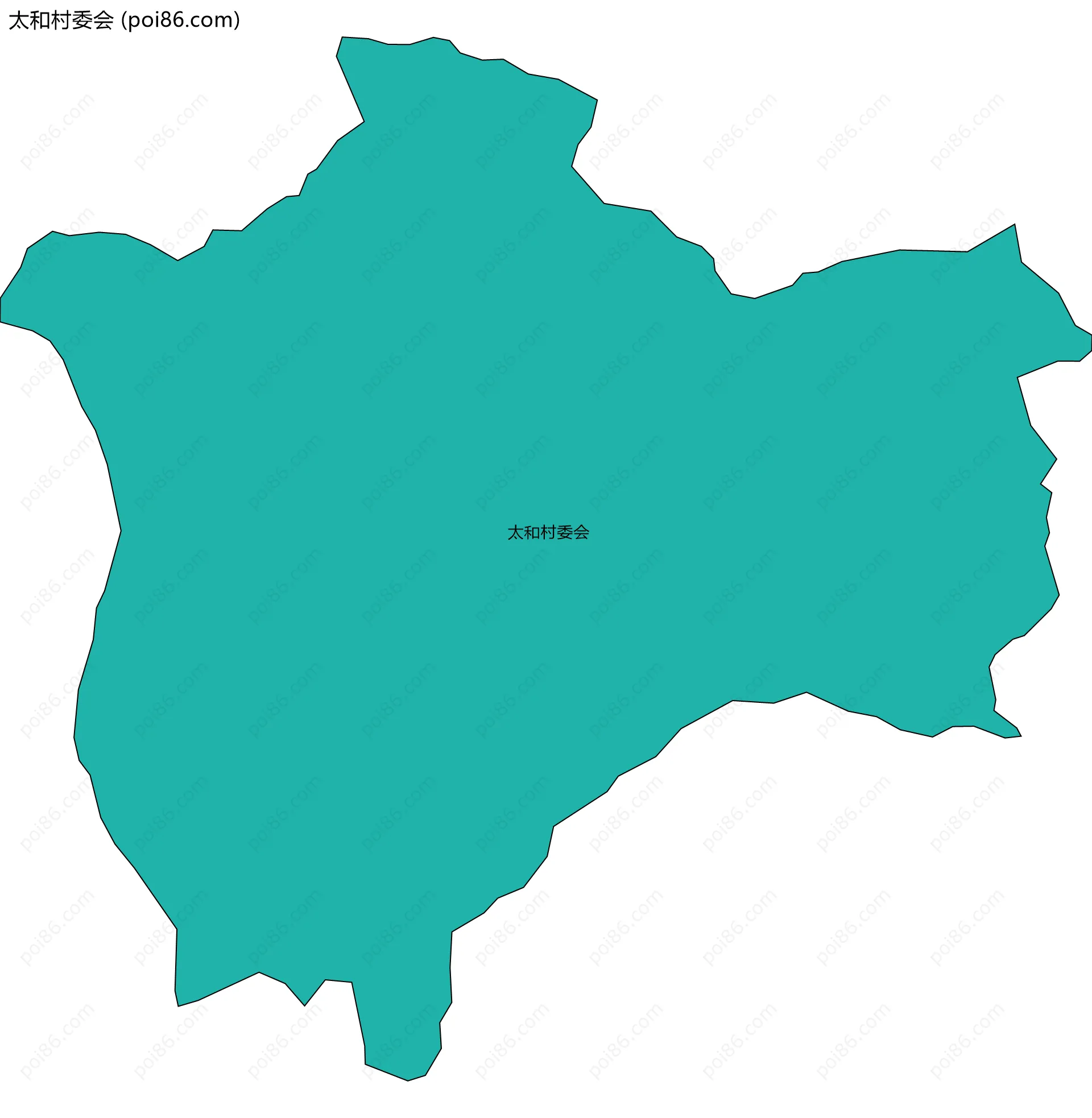 太和村委会边界地图