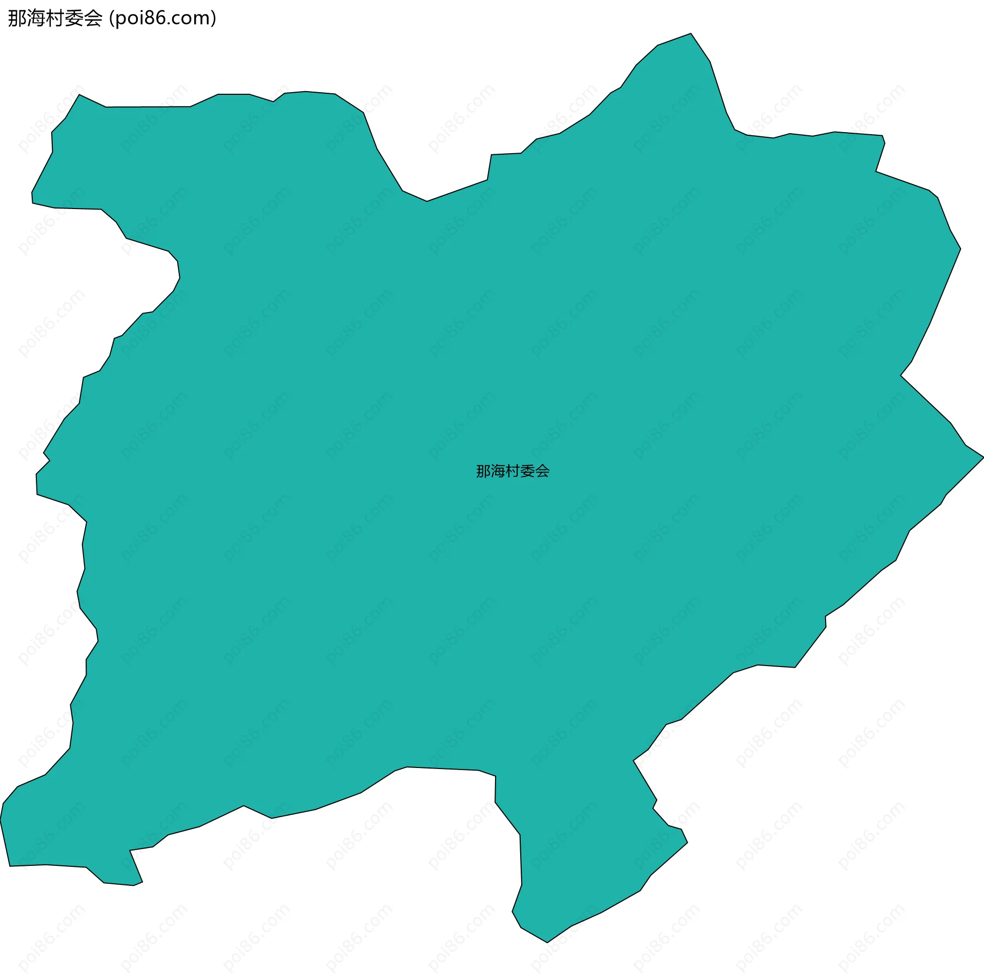 那海村委会边界地图