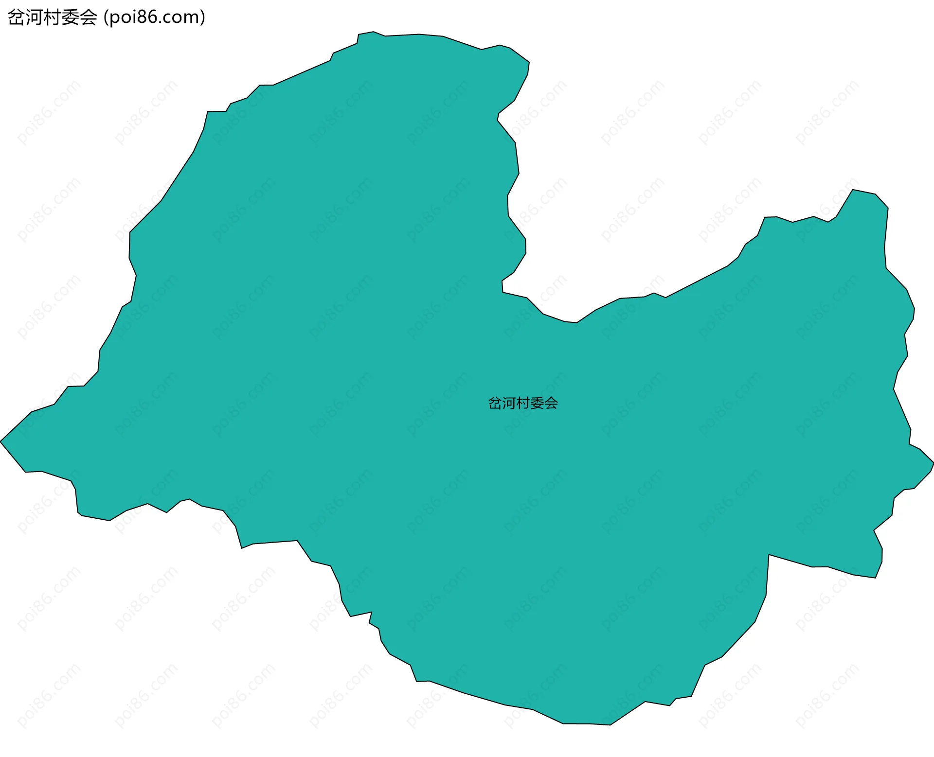 岔河村委会边界地图