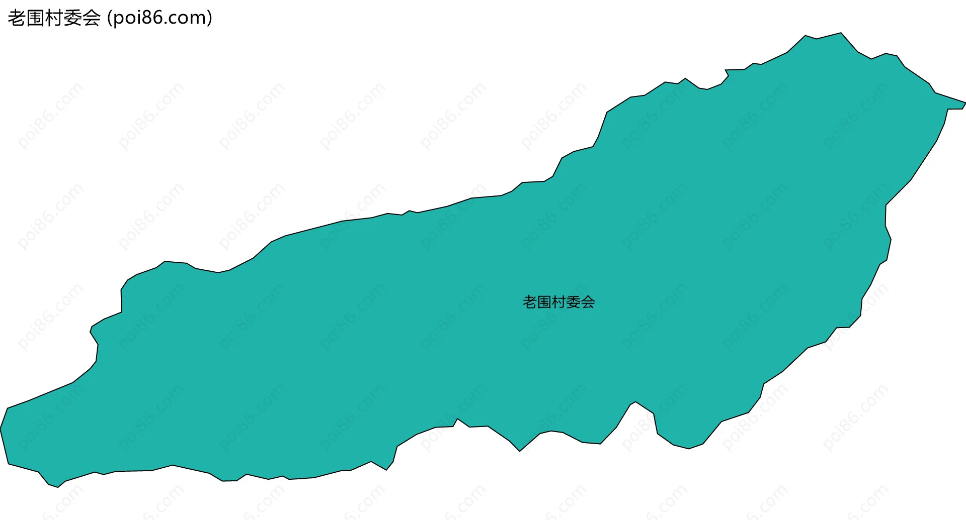 老围村委会边界地图