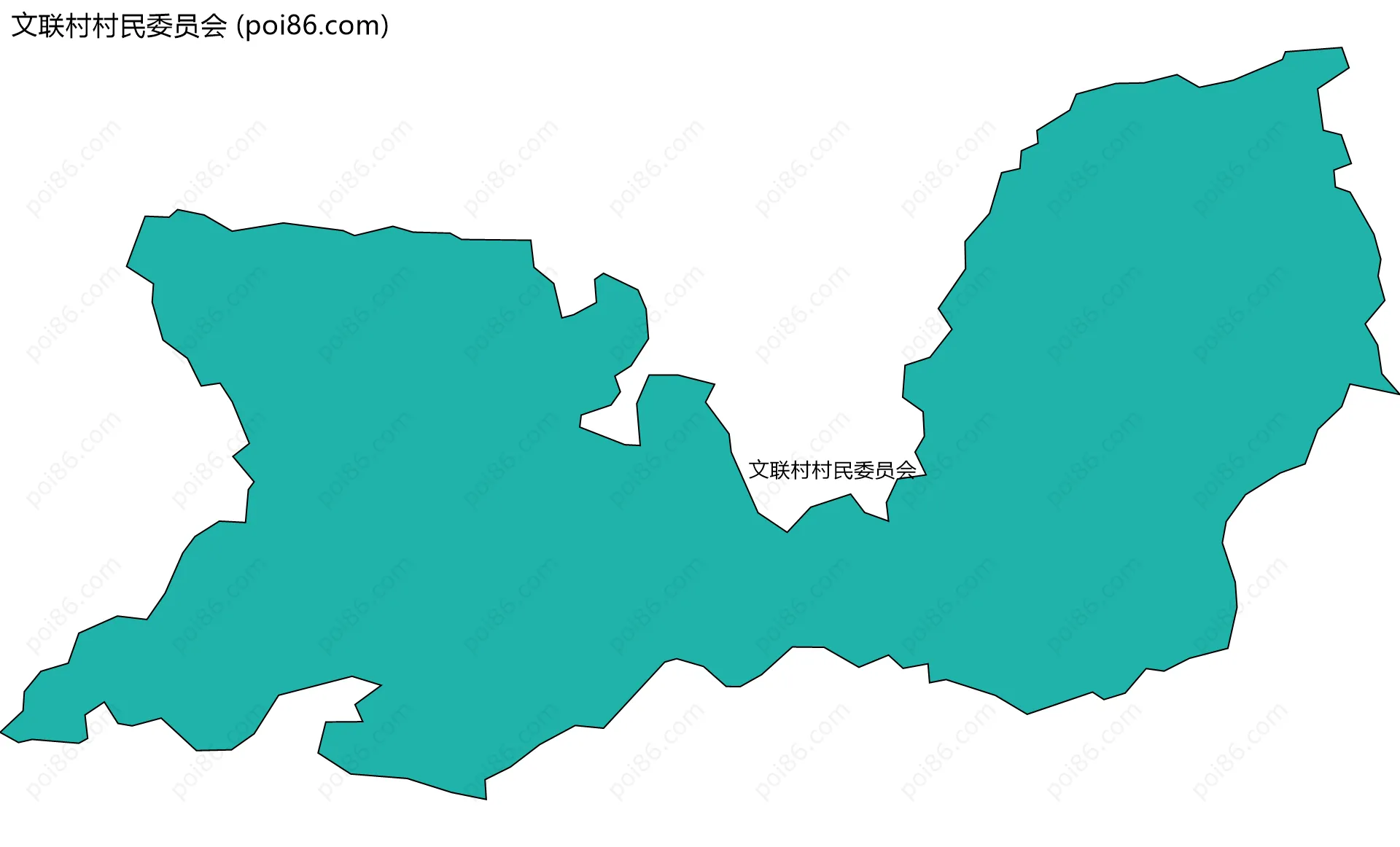 文联村村民委员会边界地图