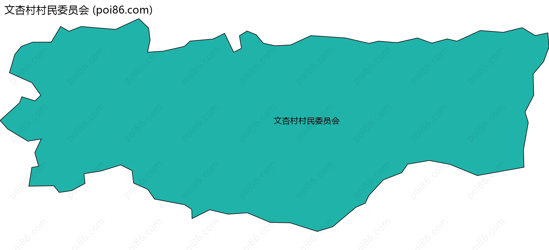 文杏村村民委员会边界地图