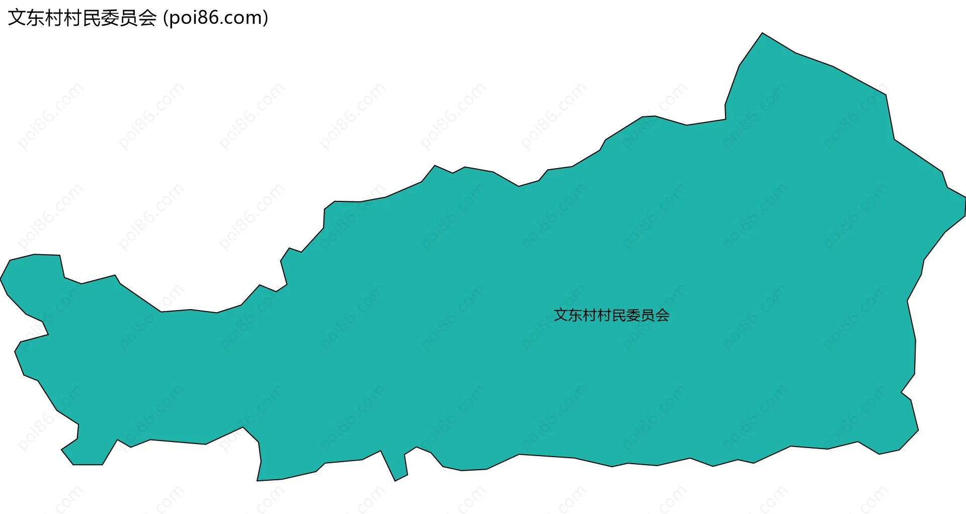文东村村民委员会边界地图