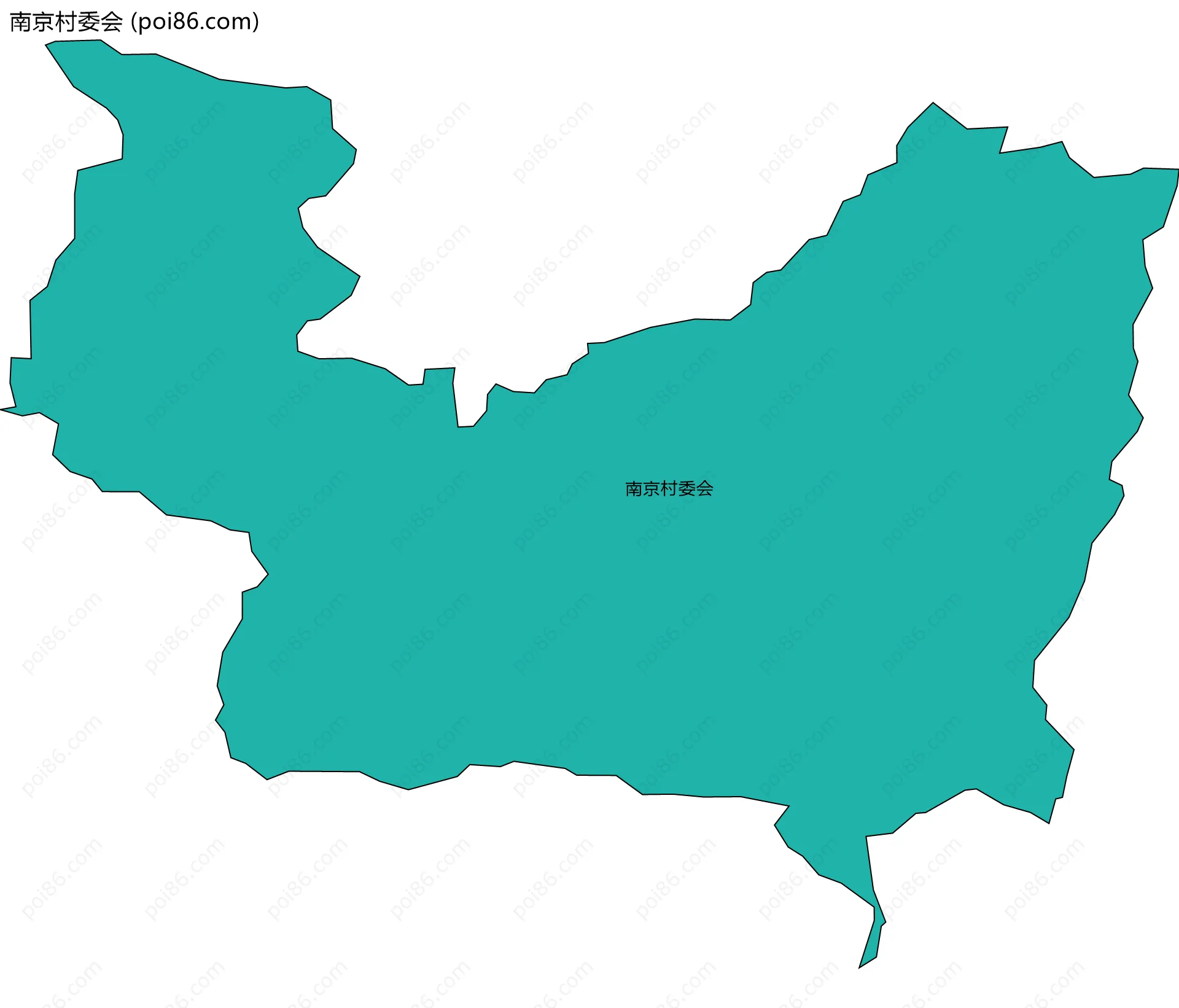 南京村委会边界地图