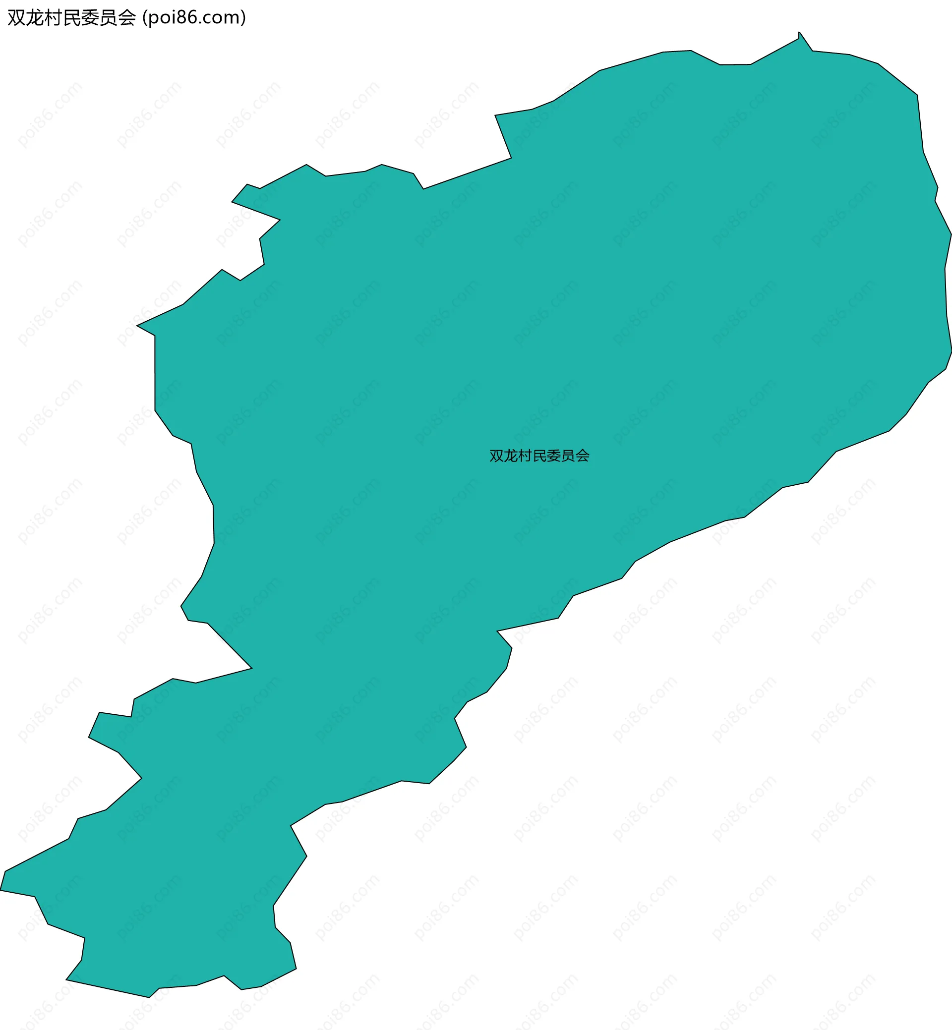 双龙村民委员会边界地图
