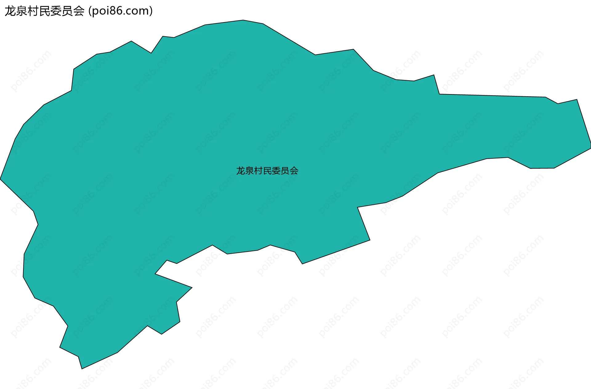 龙泉村民委员会边界地图
