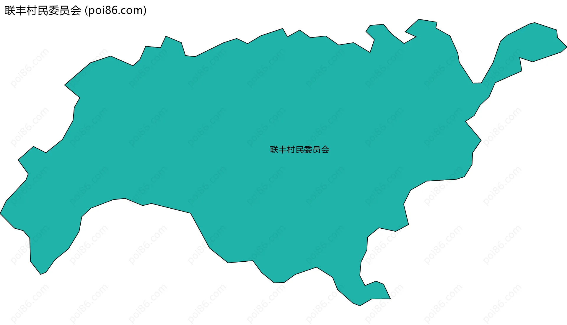 联丰村民委员会边界地图